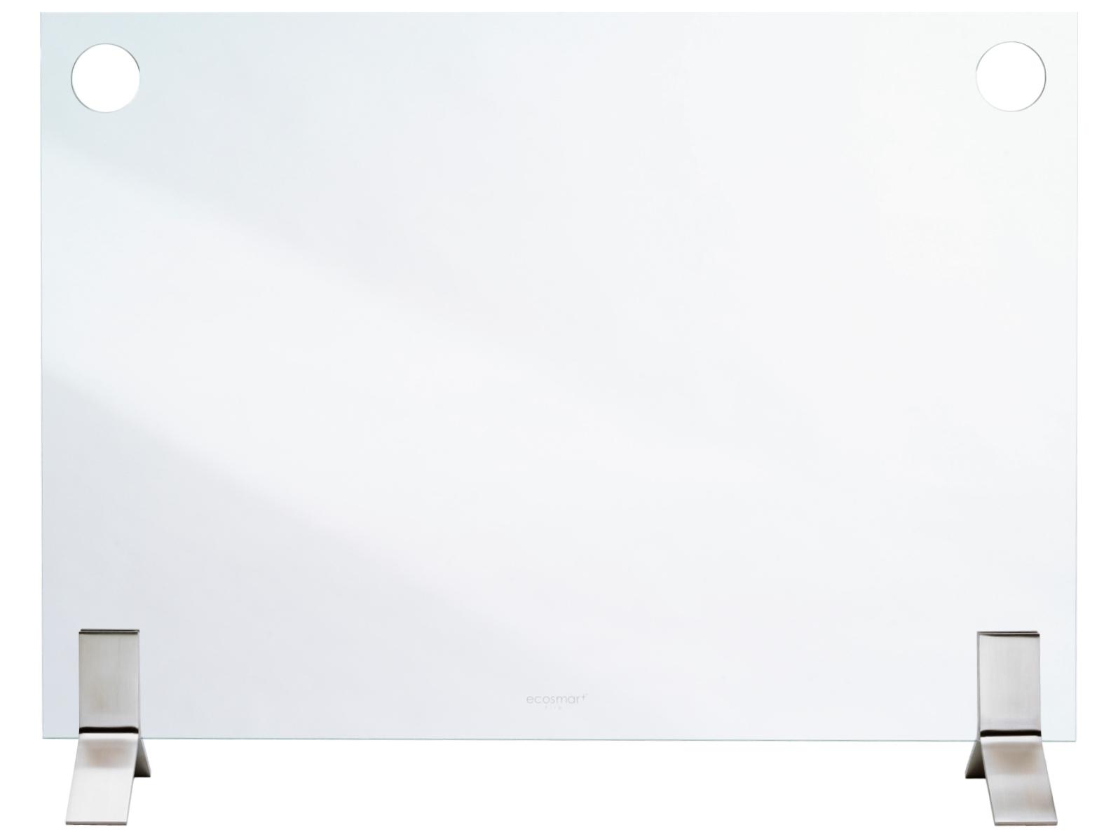 EcoSmart Fire Plasma Fire Screen - Clear Glass Stainless Steel
