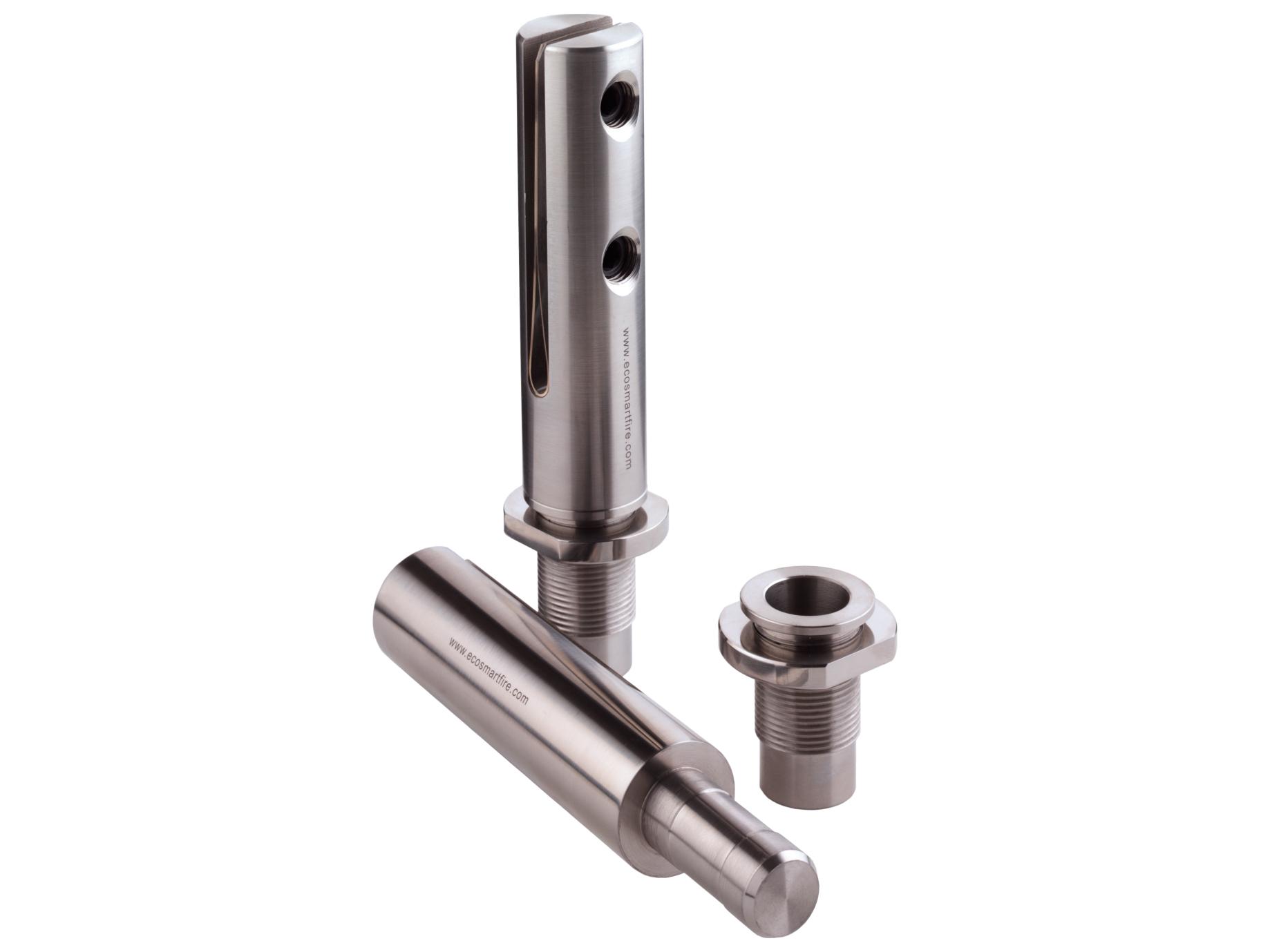 EcoSmart Fire Twin Feet Fixings - Stainless Steel Finish