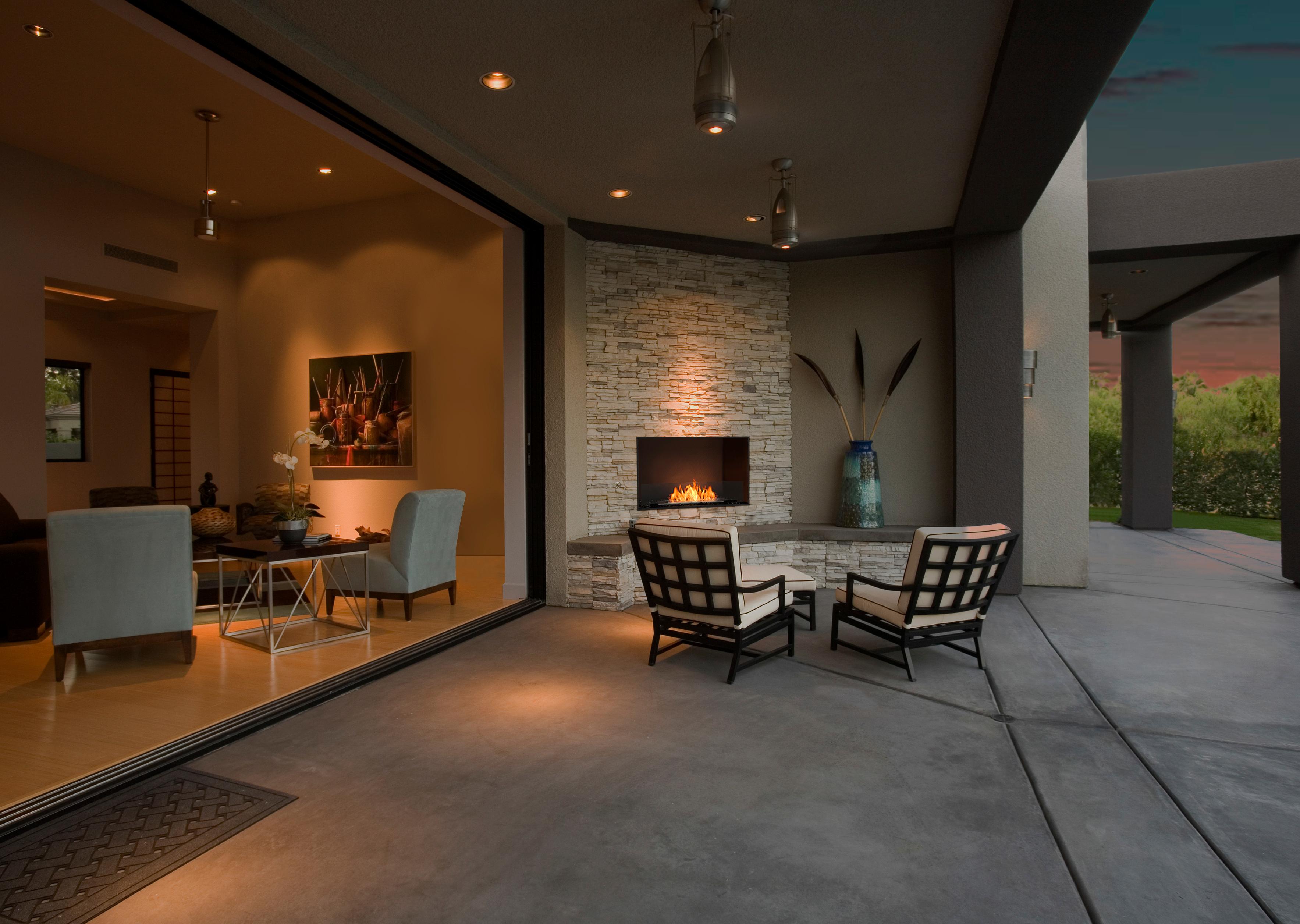 EcoSmart Fire Flex Fireboxes - Single Sided Fireplace