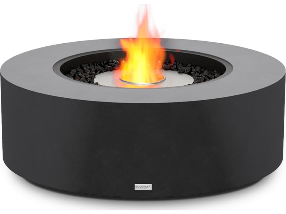 EcoSmart Fire Ark Round Outdoor Fire Pit Table with Ethanol Burner