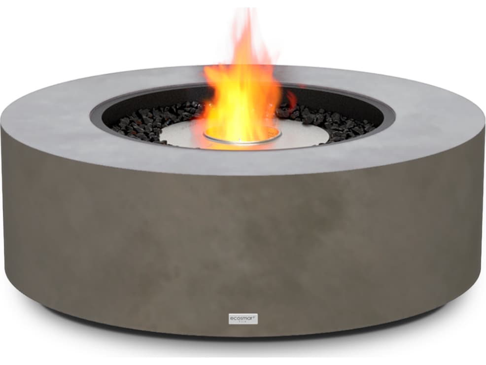 EcoSmart Fire Ark Round Patio Fire Pit Table with Ethanol Burner