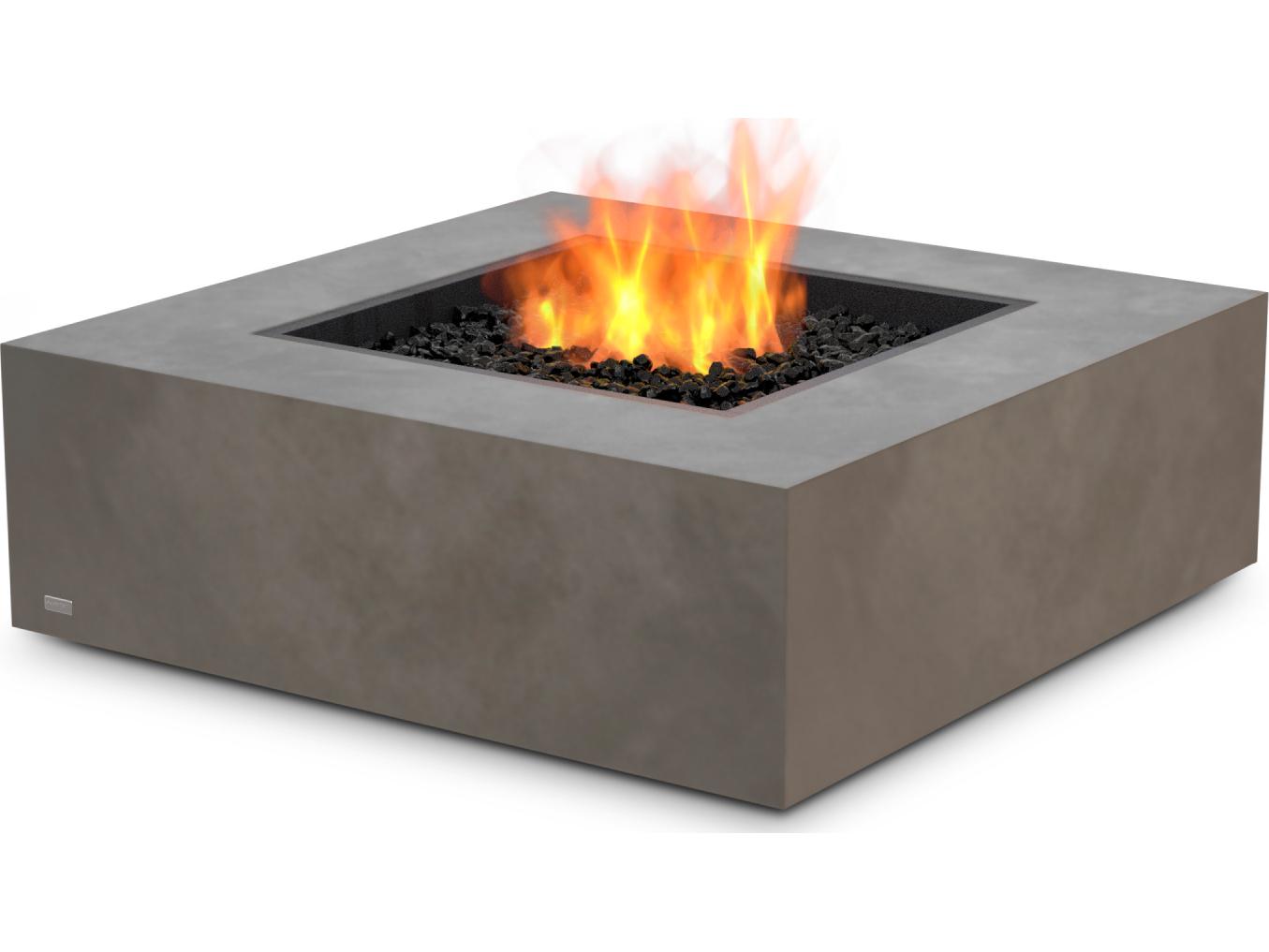 EcoSmart Fire Base Square Patio Fire Pit Table with LP/NG Gas Burner