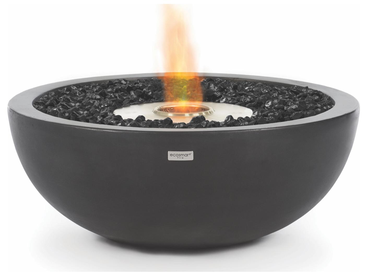 EcoSmart Fire Mix Concrete Steel Round Pit Table