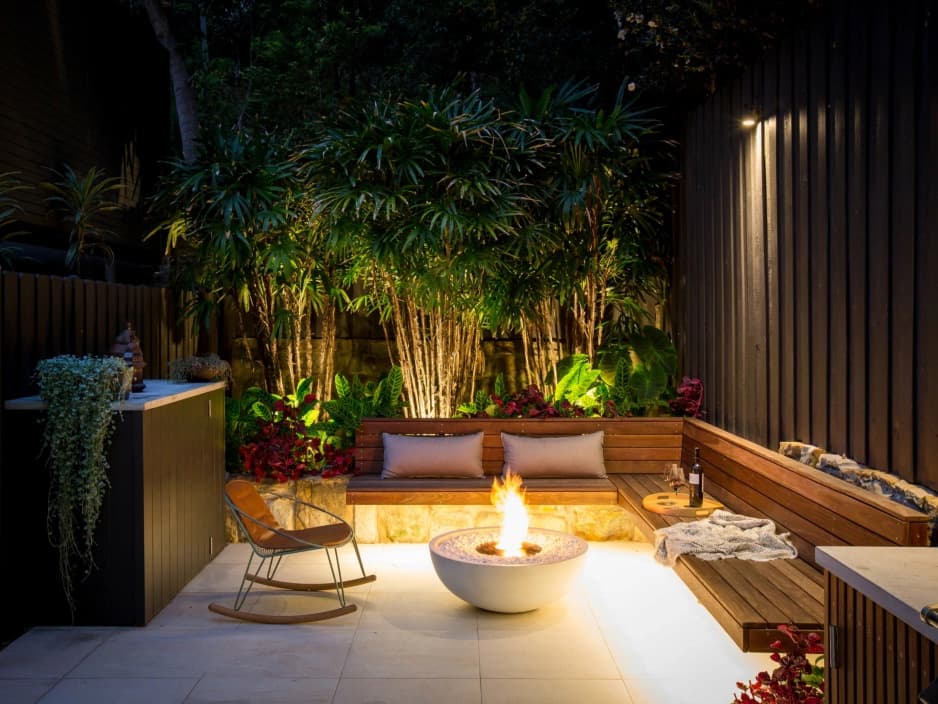 EcoSmart Fire Mix Concrete Steel Round Pit Table