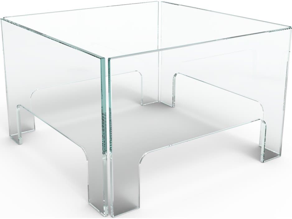 EcoSmart Glass 38'' Square Fireplace Screen