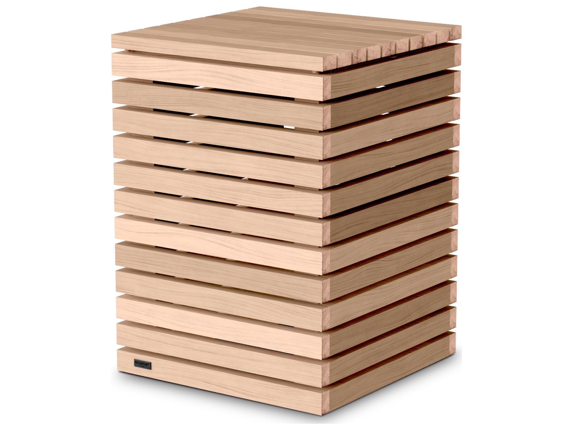 EcoSmart Fire Stools Teak Tan 17'' Propane Stank