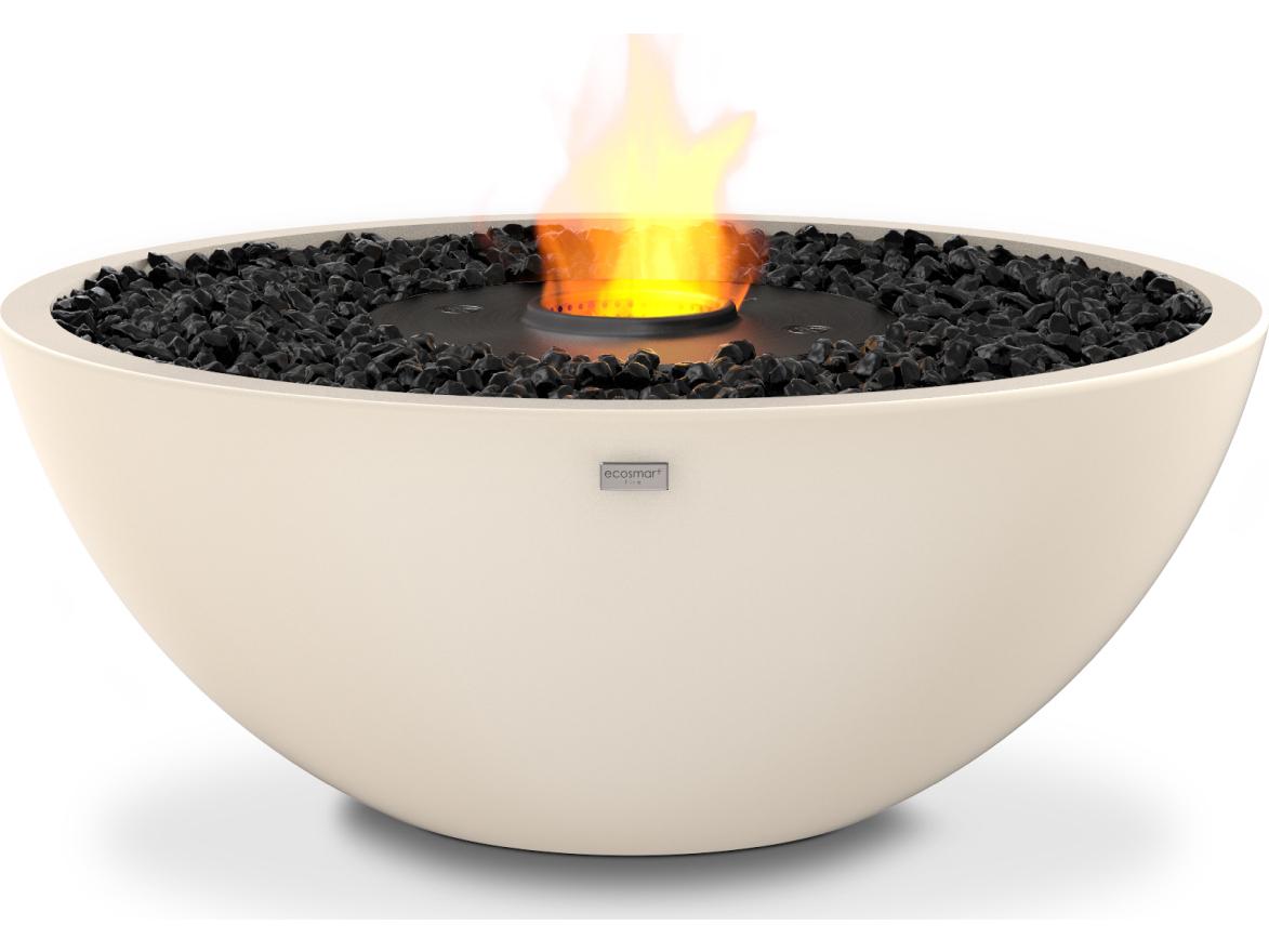EcoSmart Fire Mix Round Fire Pit Bowl with Ethanol Burner Black