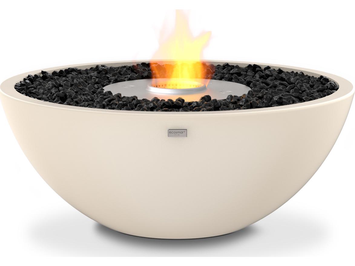 EcoSmart Fire Mix Round Fire Pit Bowl with Ethanol Burner Black