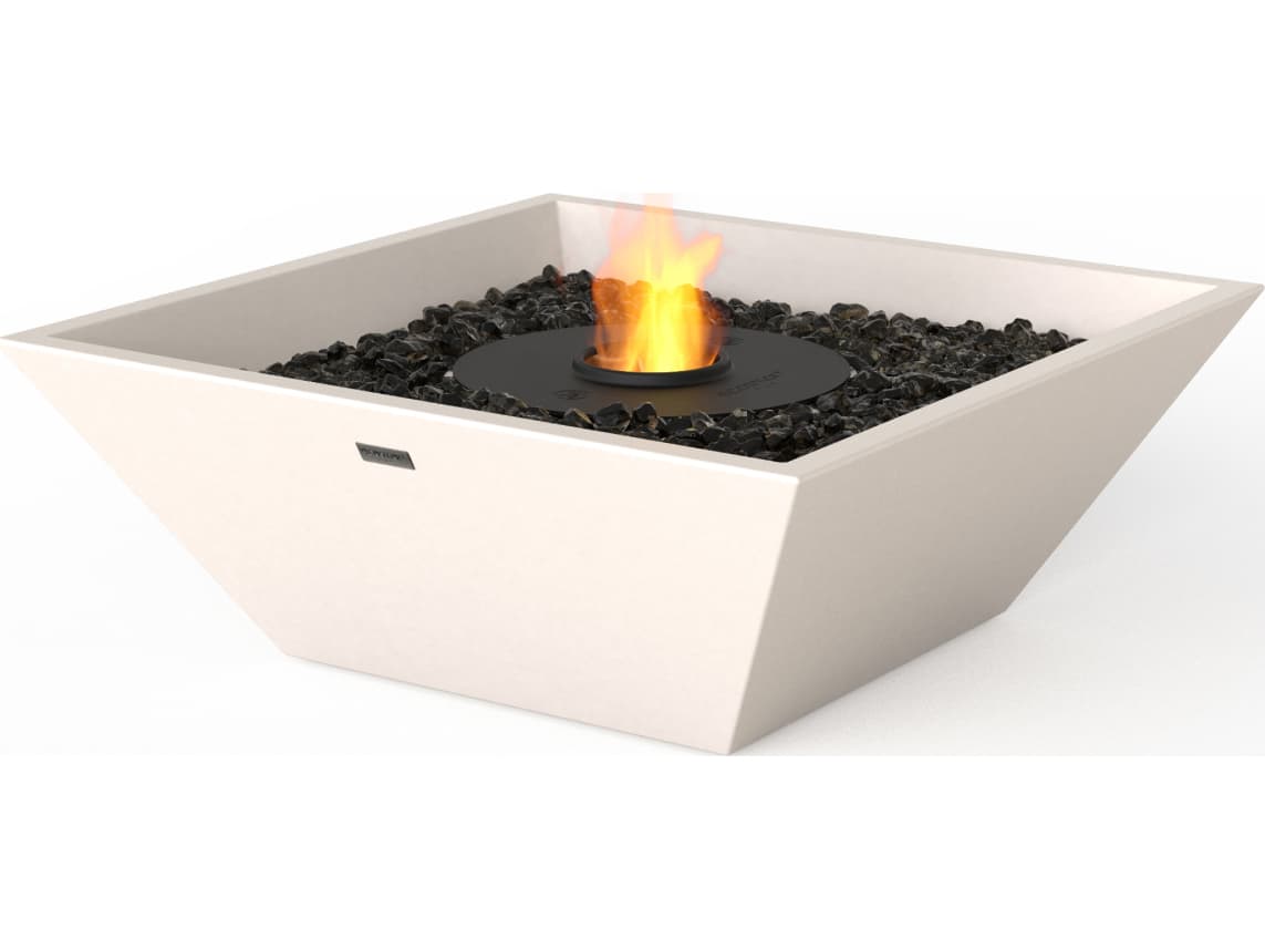 EcoSmart Fire Nova Square Fire Pit Bowl with Ethanol Burner Black