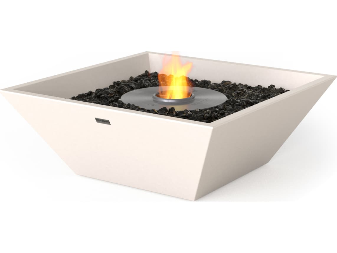 EcoSmart Fire Nova Square Fire Pit Bowl with Ethanol Burner Black