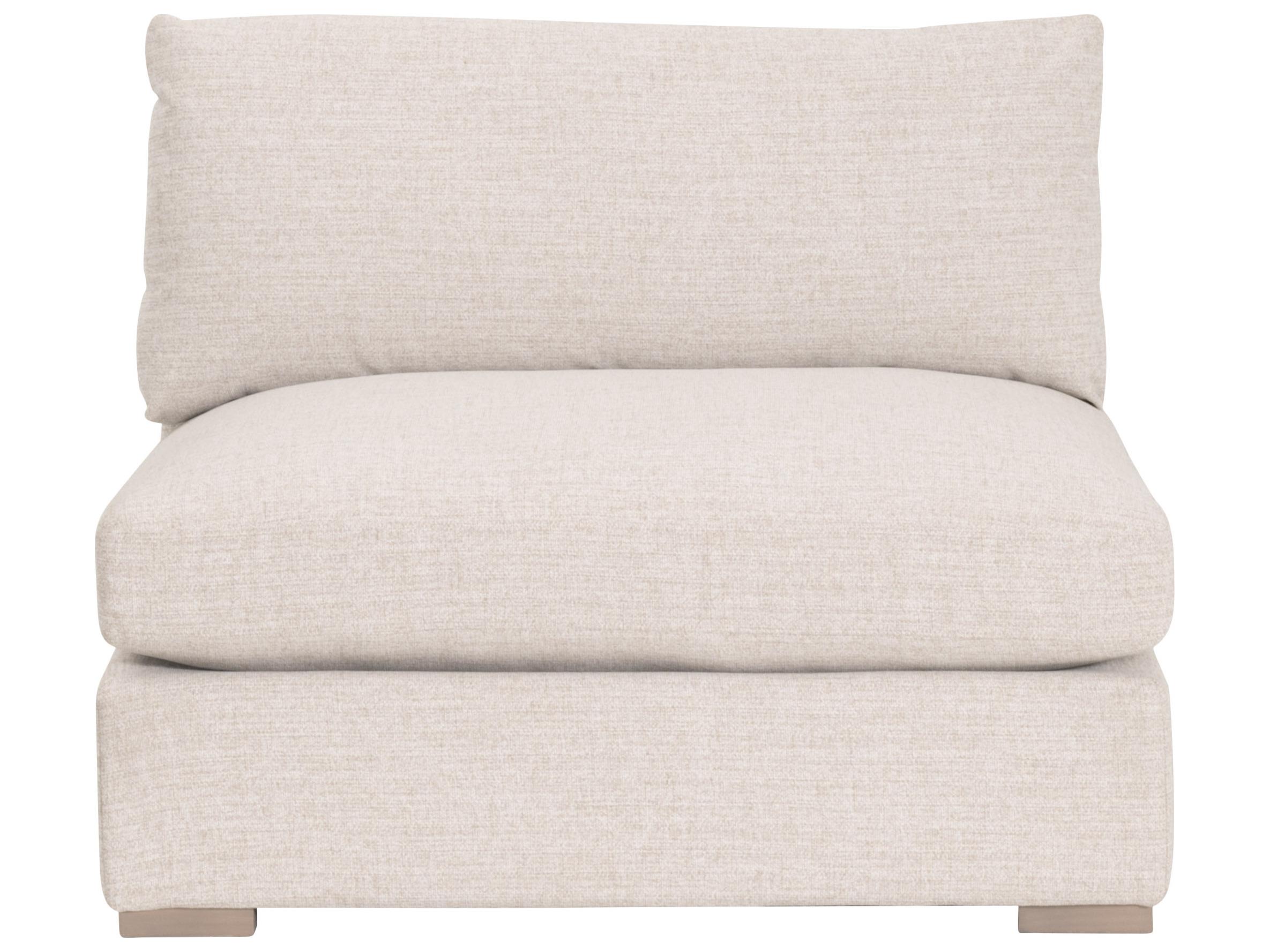 Essentials for Living Outdoor Stitch & Hand - Bedroom Dining Newport Outdoor Wood Cushion Modular Chair