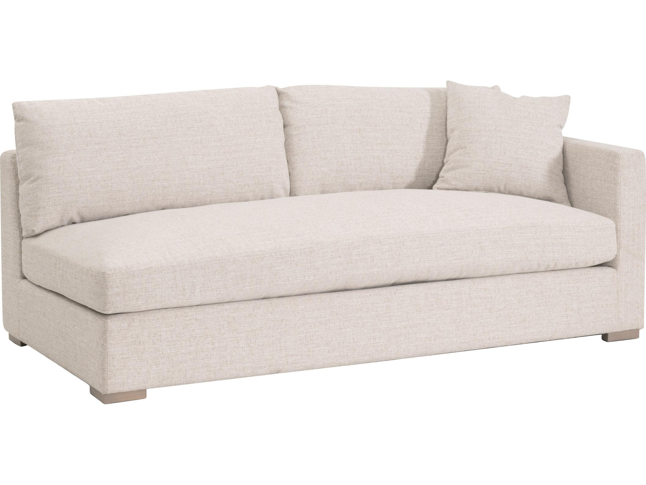 Essentials for Living Outdoor Stitch & Hand - Bedroom Dining Newport Wood Cushion Sofa Right Facing