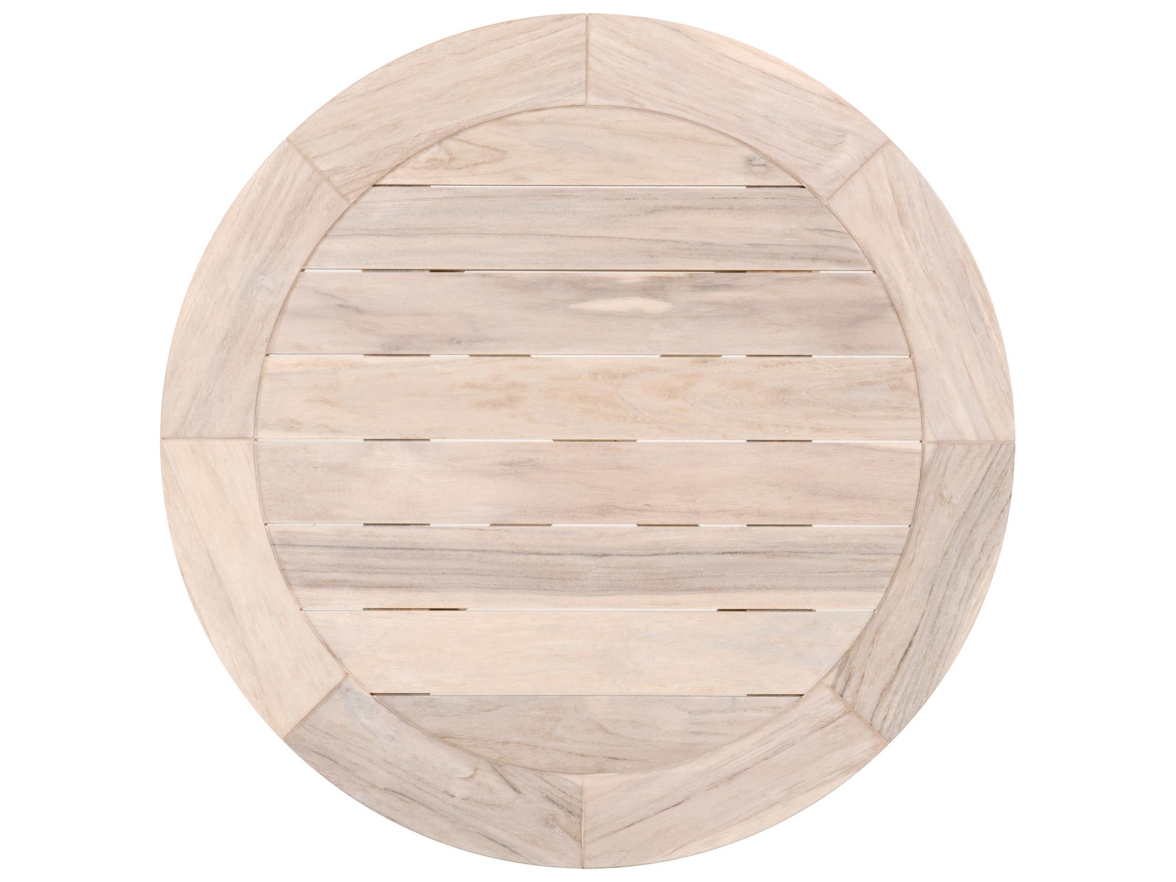 Luxecor Respite Outdoor Gray Teak Round Counter Table