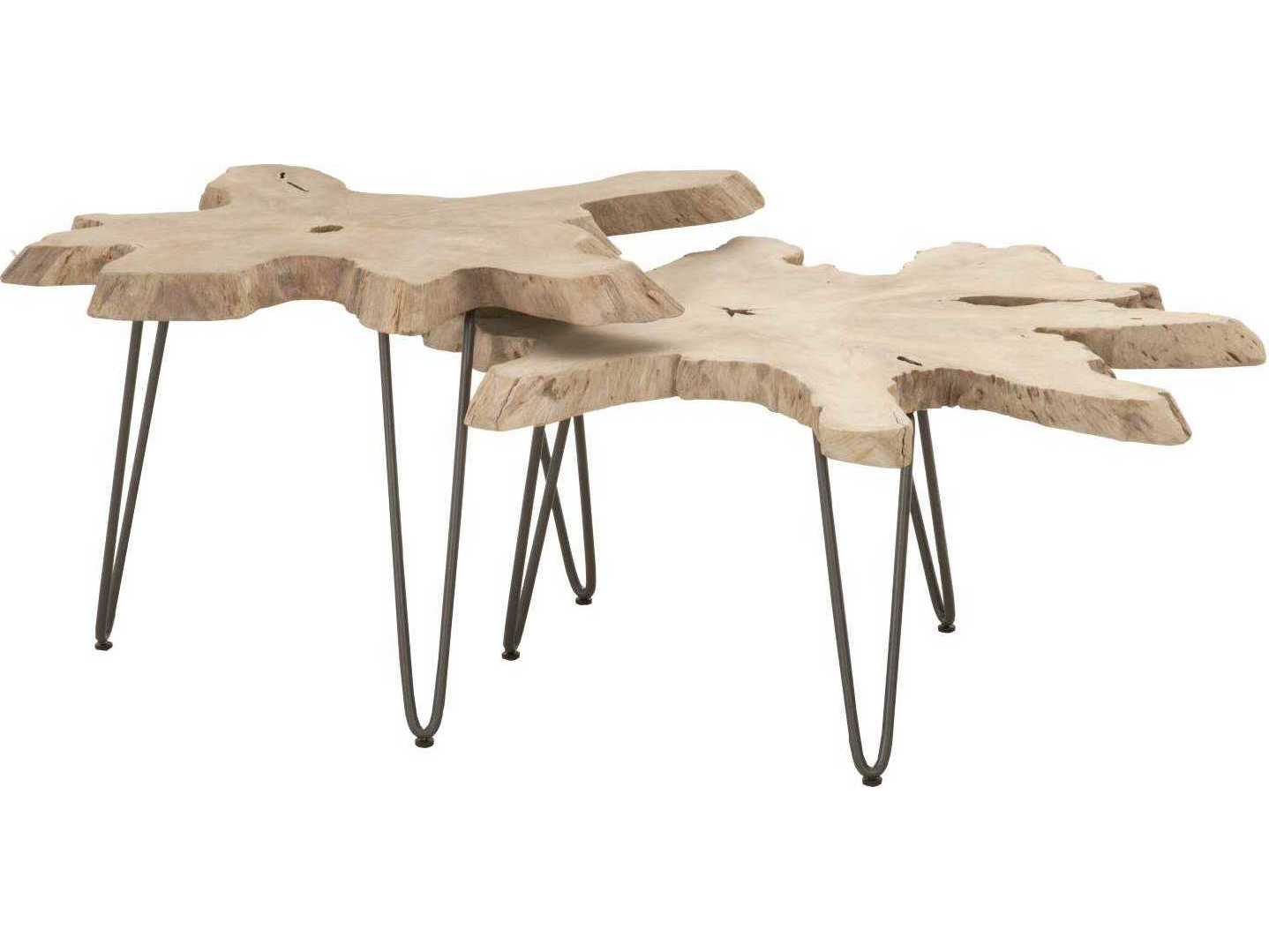 Luxecor Respite Outdoor Gray, Anthracite Wrought Iron Coffee Table