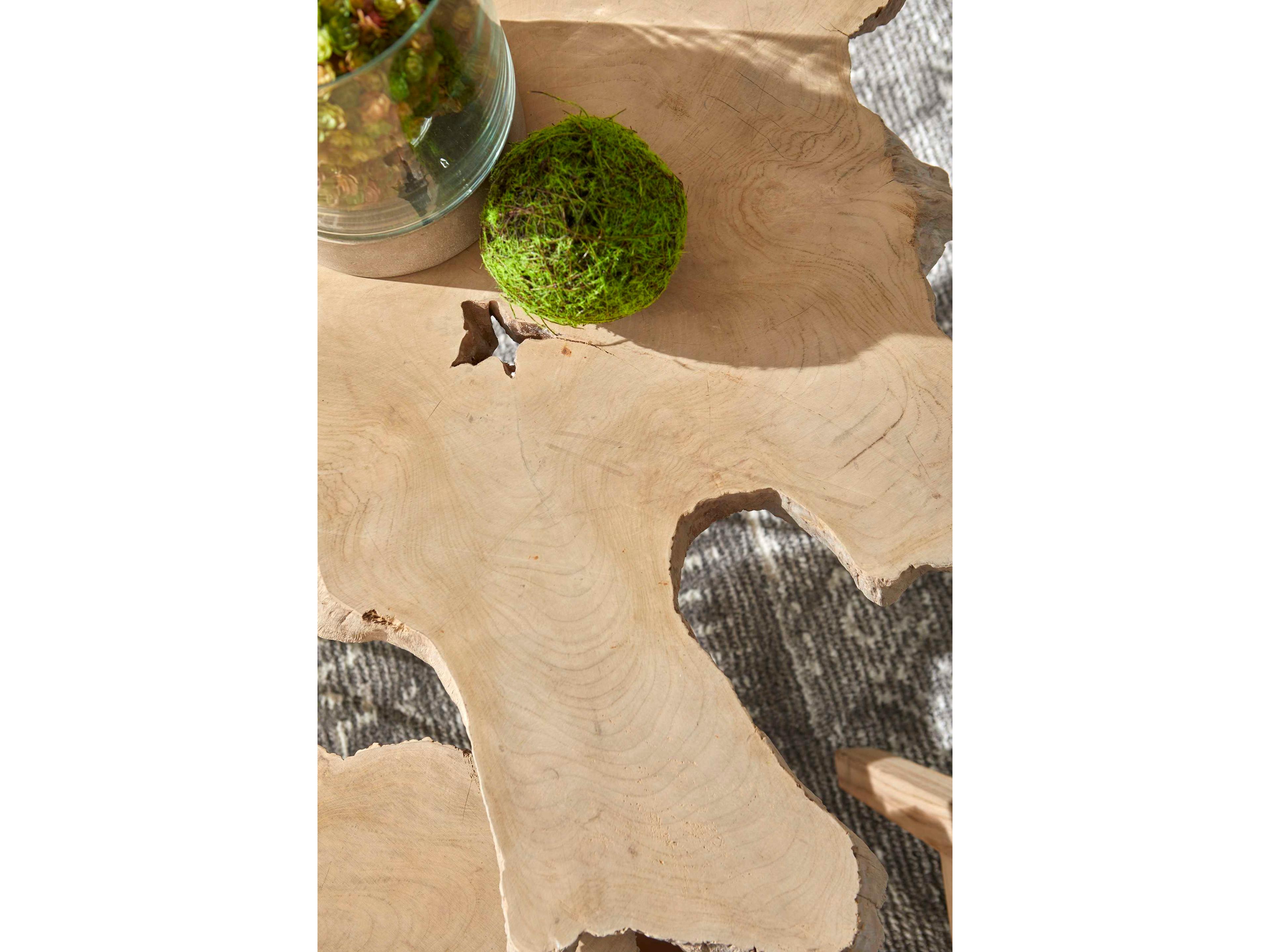 Luxecor Respite Outdoor Gray, Anthracite Wrought Iron Coffee Table