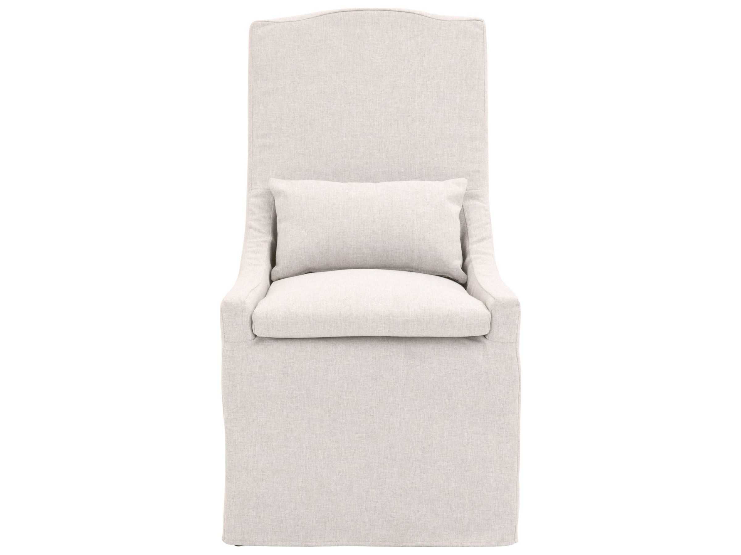 Essentials for Living Outdoor Woven Blanca Teak Cushion Dining Chair