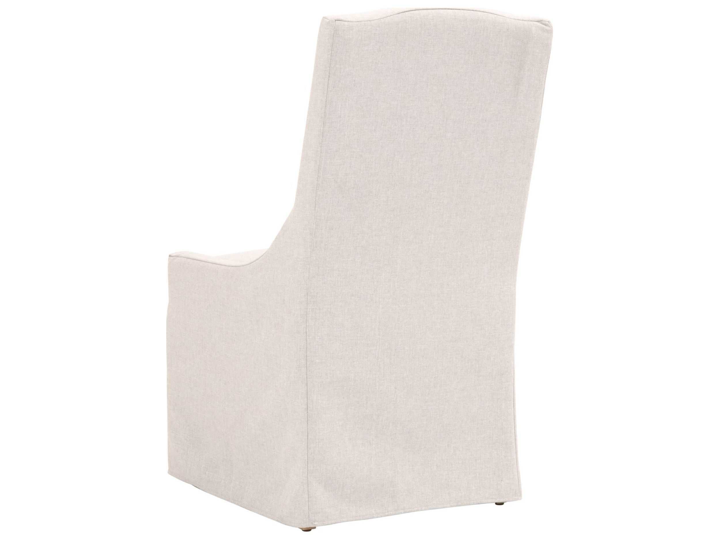 Essentials for Living Outdoor Woven Blanca Teak Cushion Dining Chair