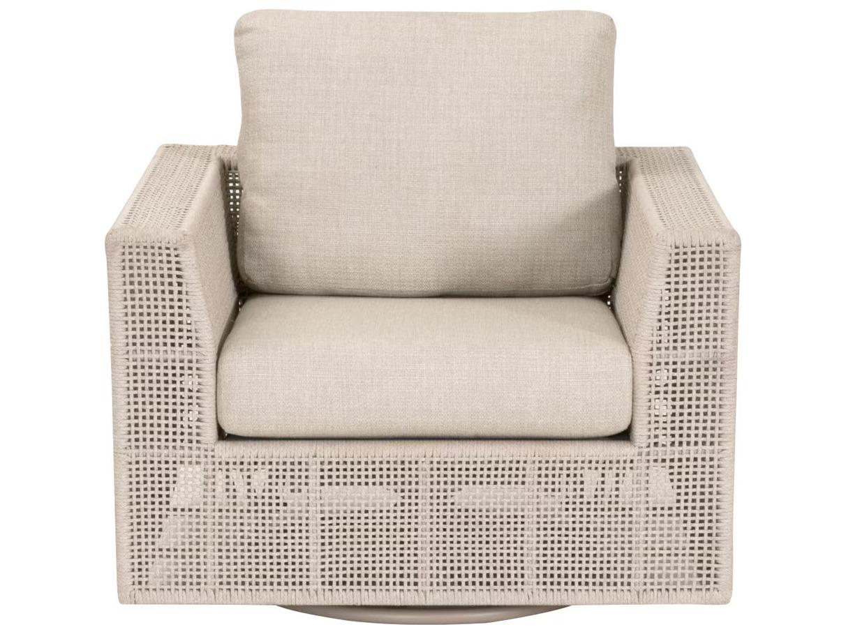 Essentials for Living Outdoor Woven - Outdoor Tropez Wood Cushion Lounge Chair