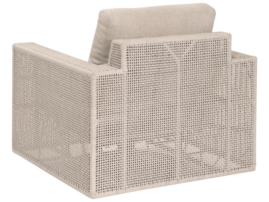 Essentials for Living Outdoor Woven - Outdoor Tropez Wood Cushion Lounge Chair