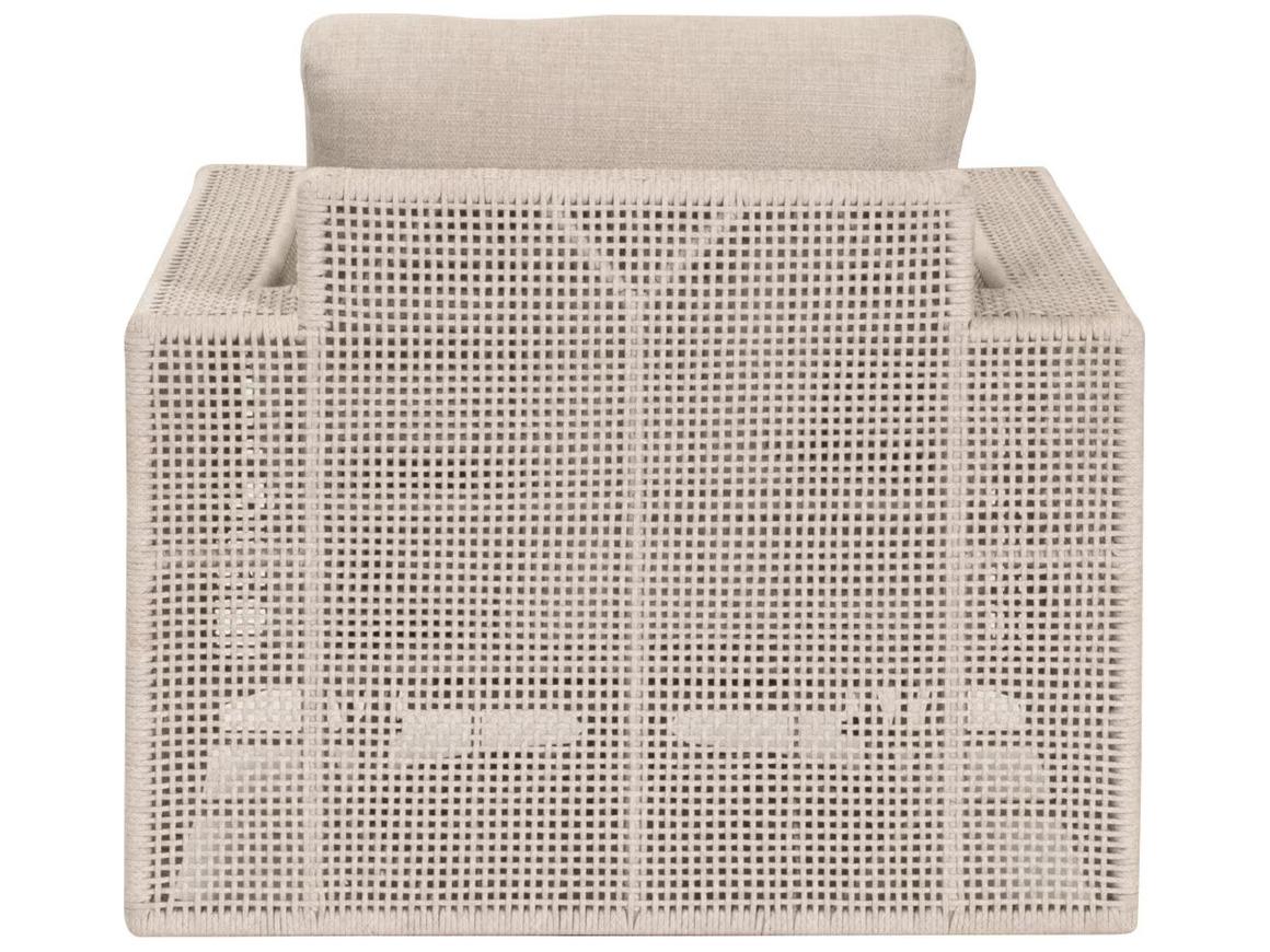 Essentials for Living Outdoor Woven - Outdoor Tropez Wood Cushion Lounge Chair