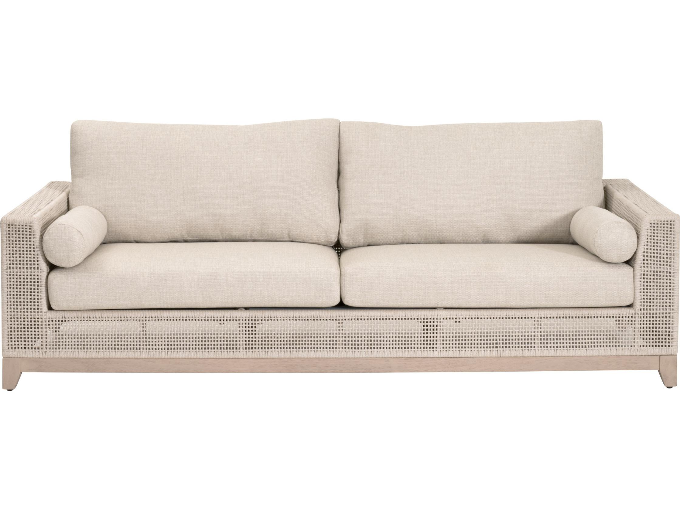 Essentials for Living Outdoor Woven - Outdoor Tropez Fabric Cushion Sofa