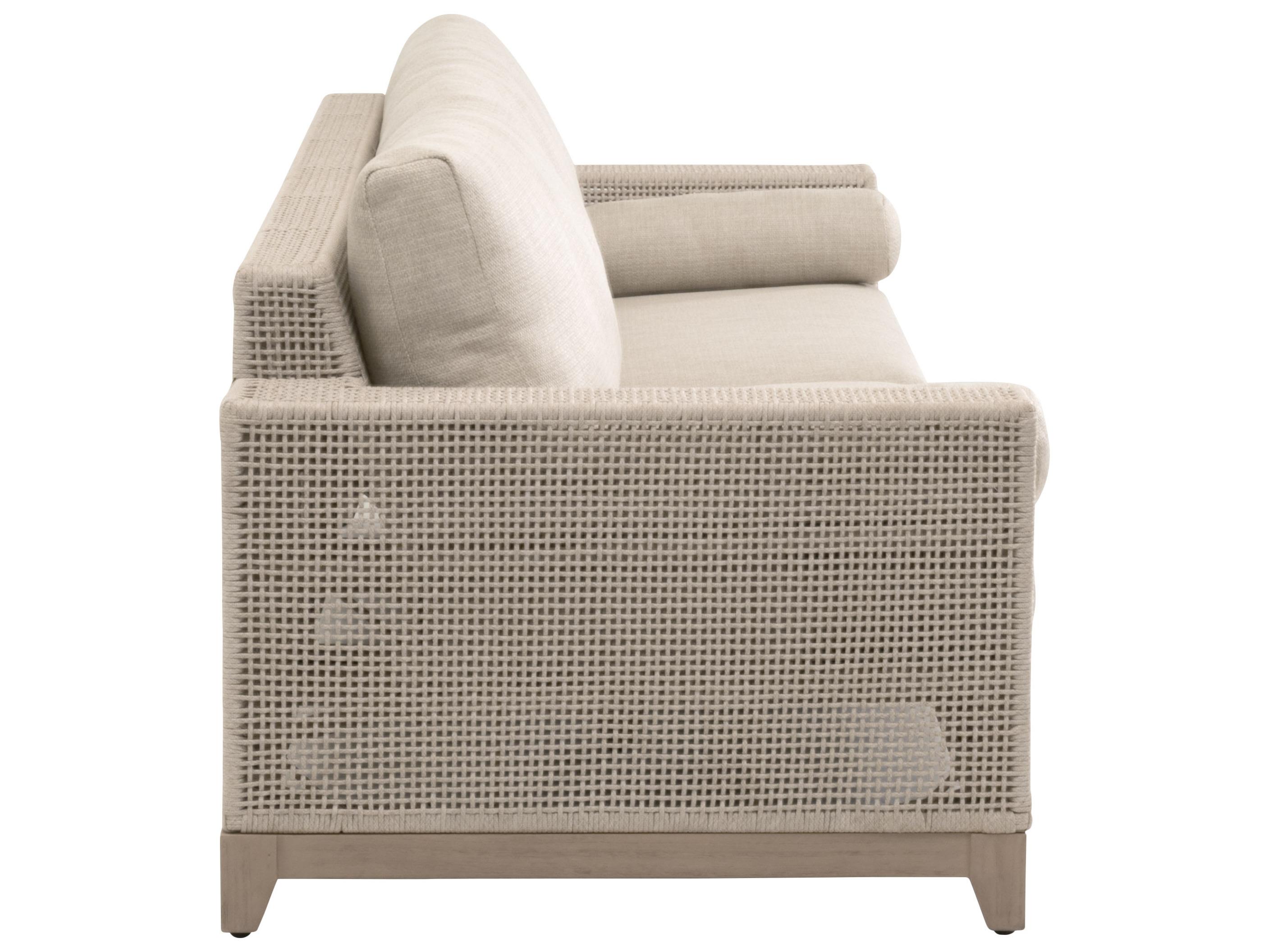 Essentials for Living Outdoor Woven - Outdoor Tropez Fabric Cushion Sofa