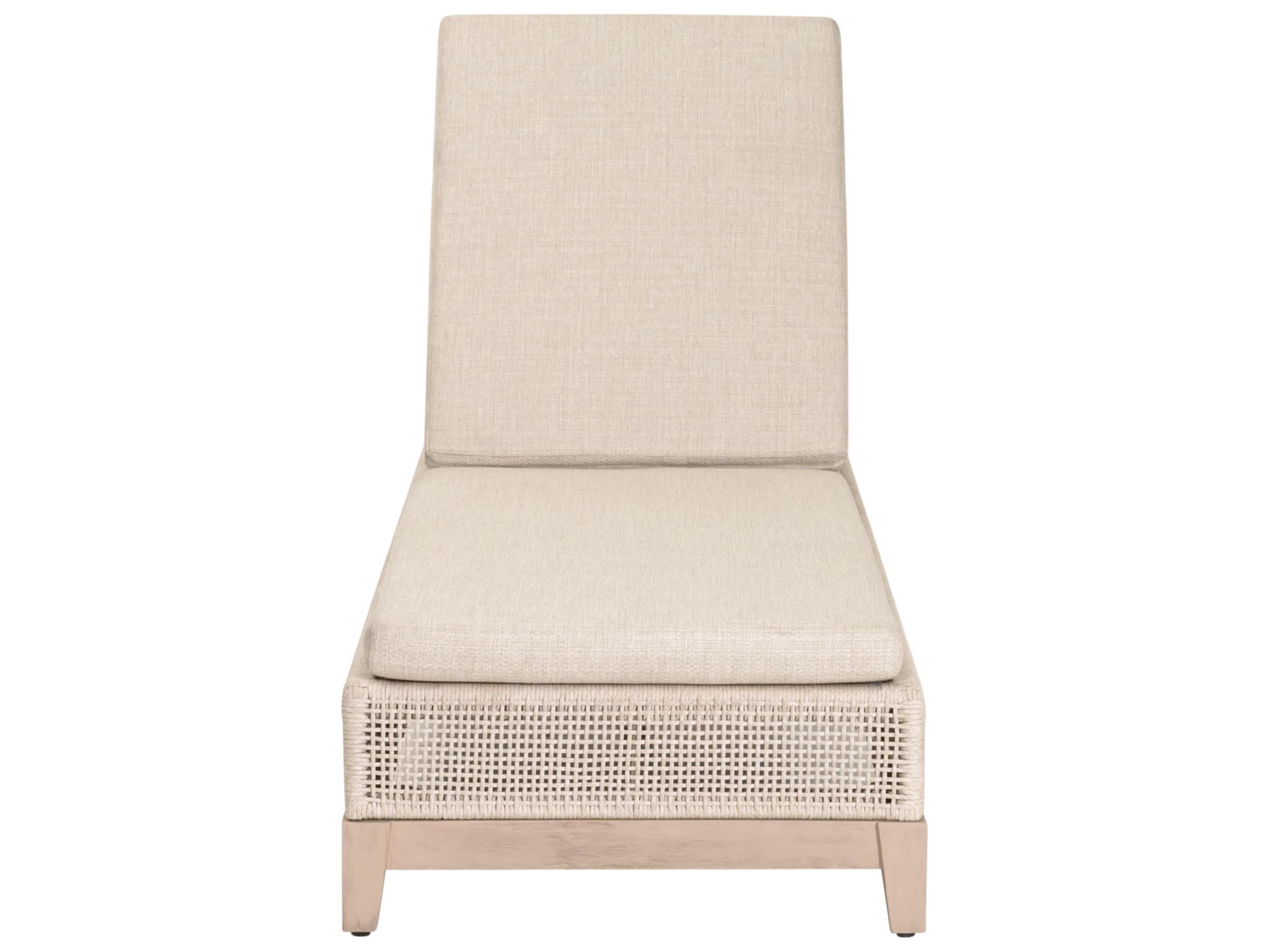 Essentials for Living Outdoor Woven - Outdoor Tropez Wood Cushion Chaise Lounge