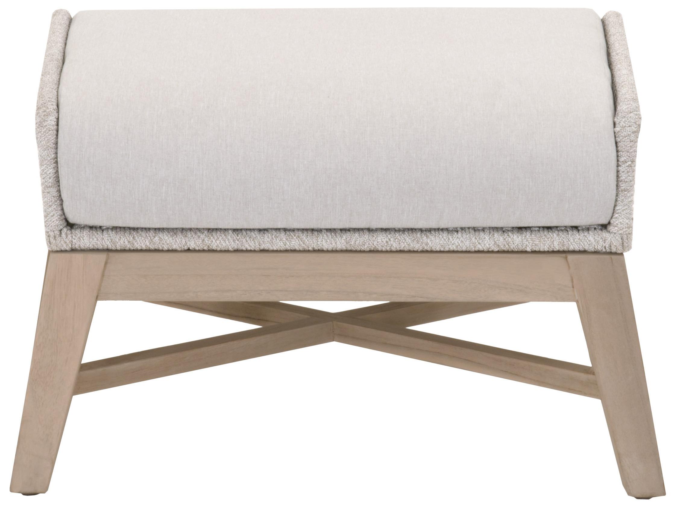 Essentials for Living Outdoor Woven - Outdoor Tapestry Fabric Cushion Ottoman