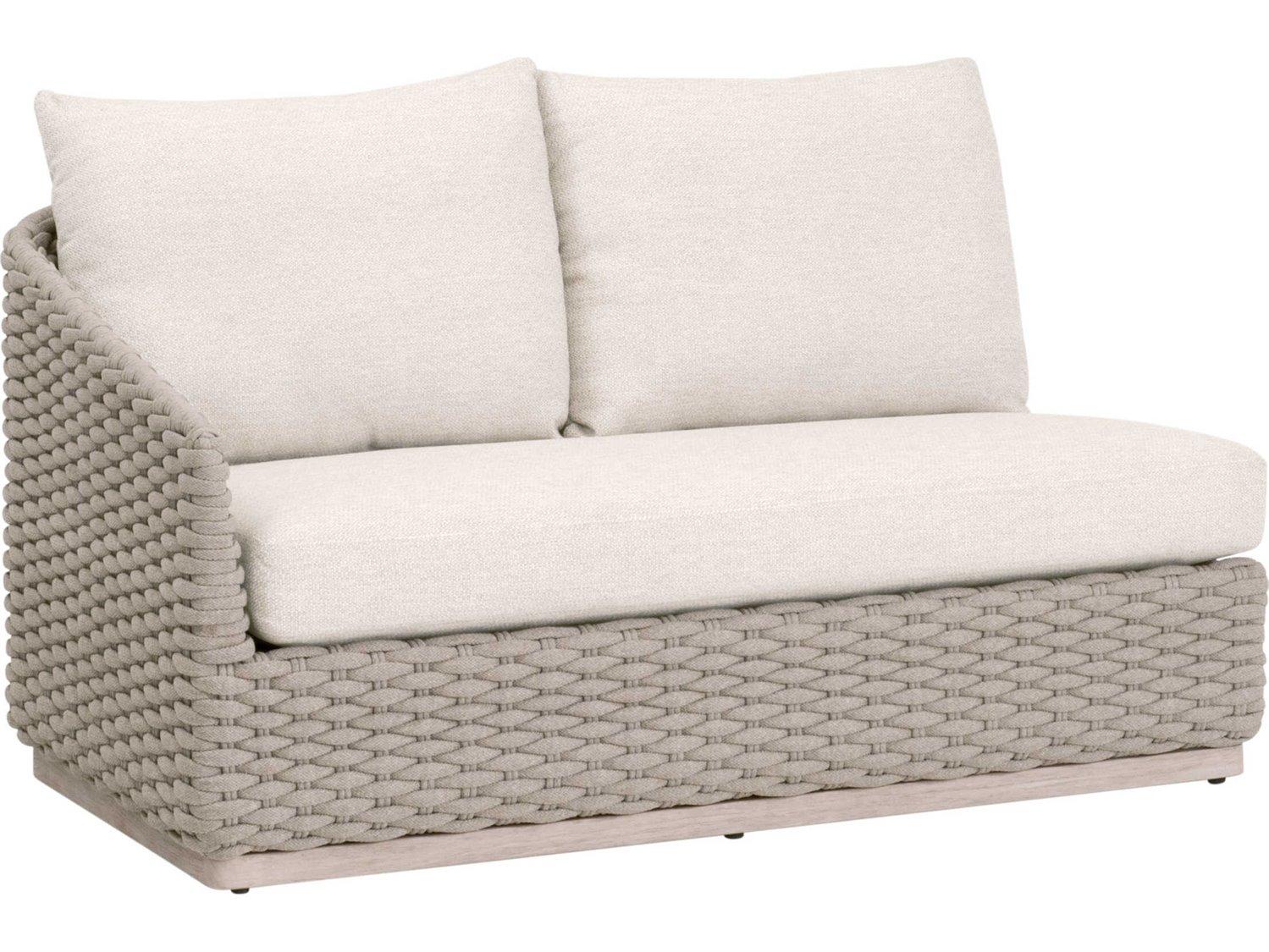 Essentials for Living Woven-Outdoor Rope Cushion Loveseat