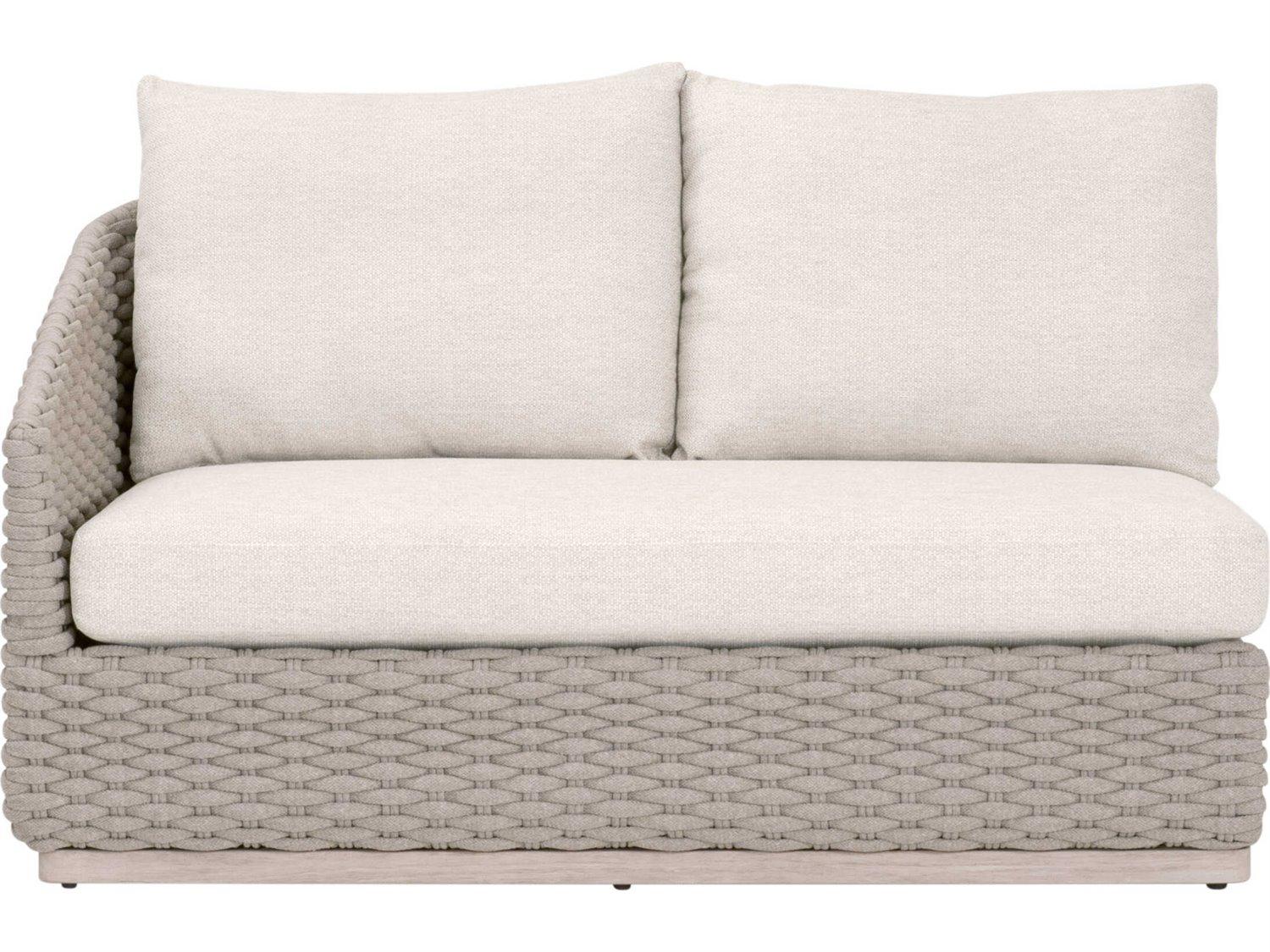 Essentials for Living Woven-Outdoor Rope Cushion Loveseat