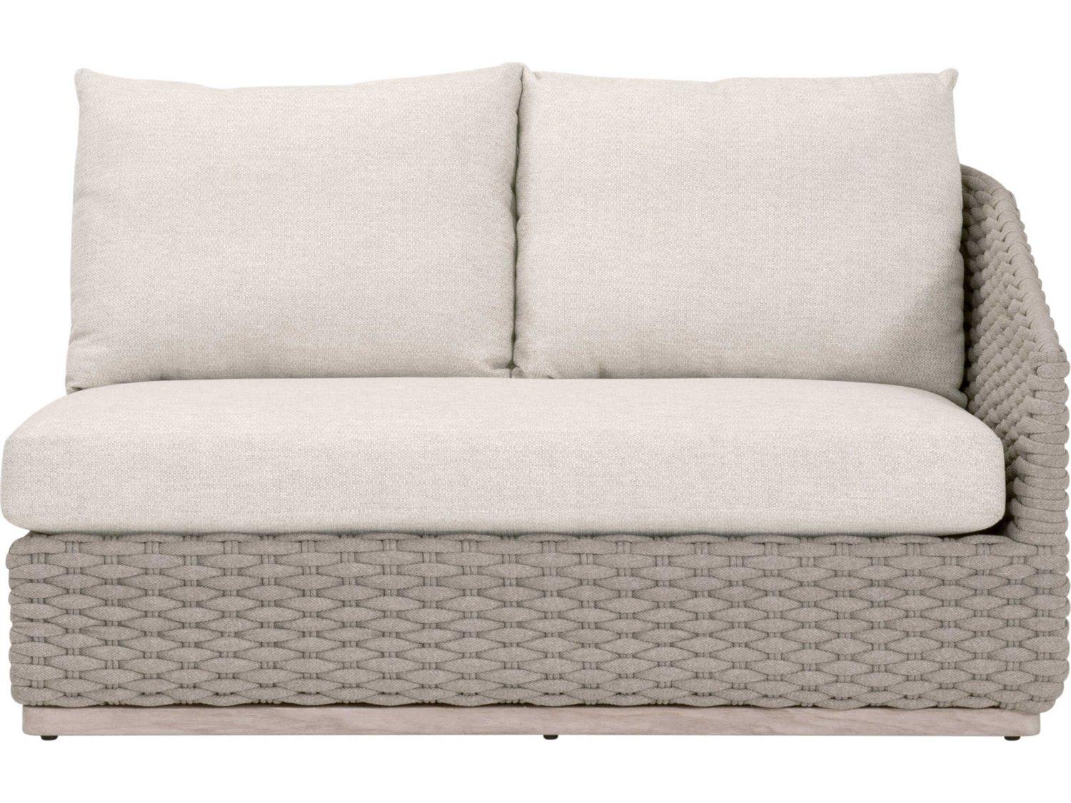 Essentials for Living Woven-Outdoor Rope Cushion Loveseat