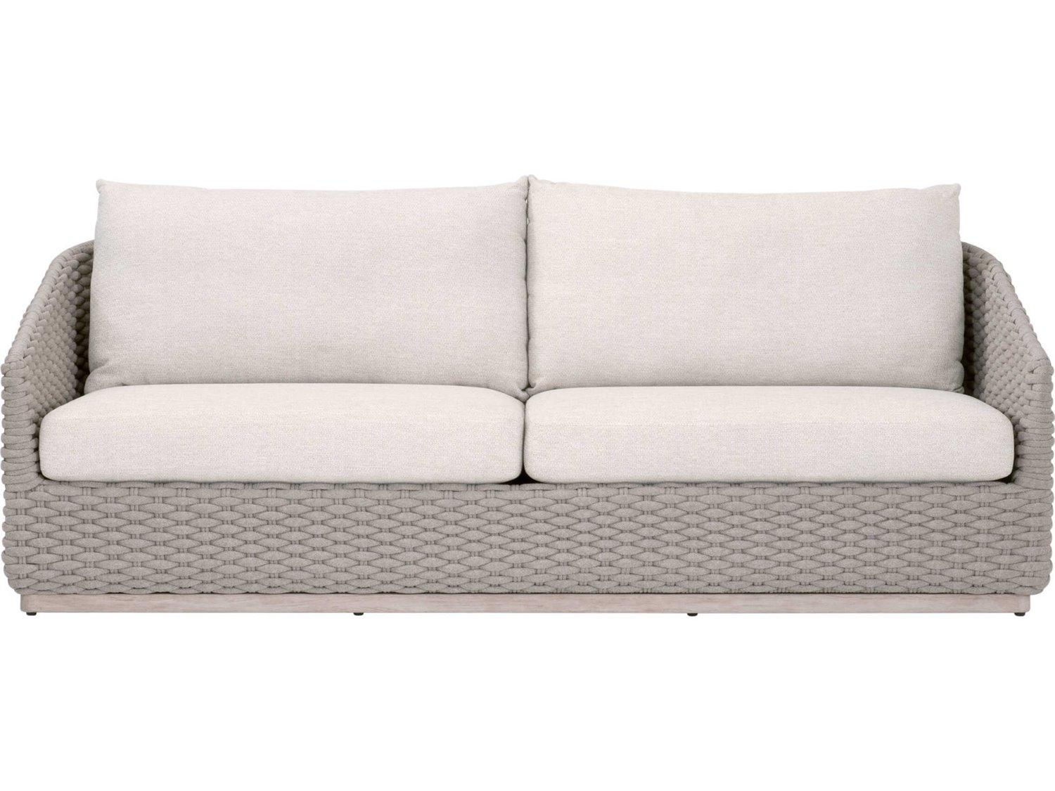 Essentials for Living Woven-Outdoor Rope Cushion Sofa