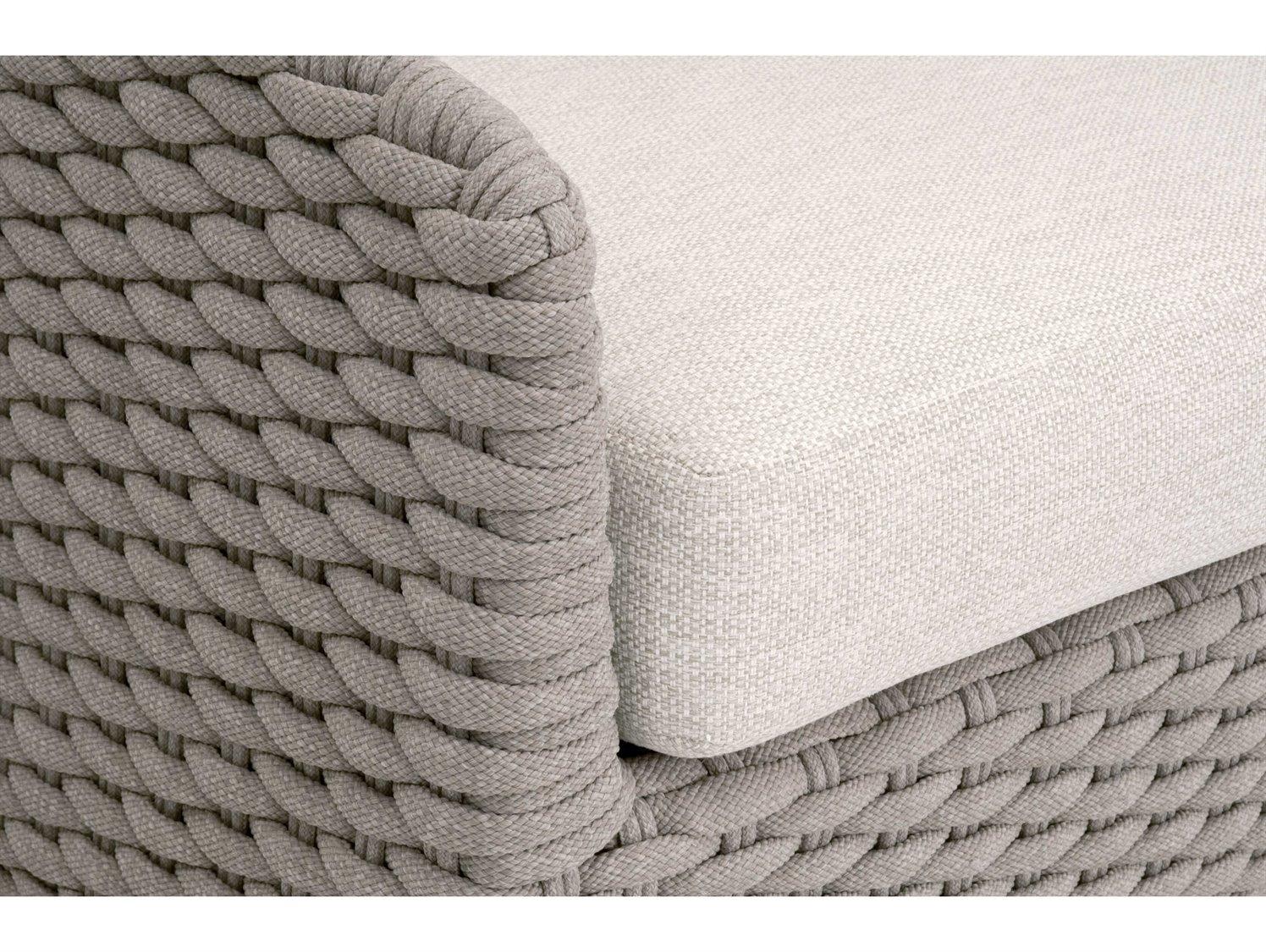 Essentials for Living Woven-Outdoor Rope Cushion Sofa