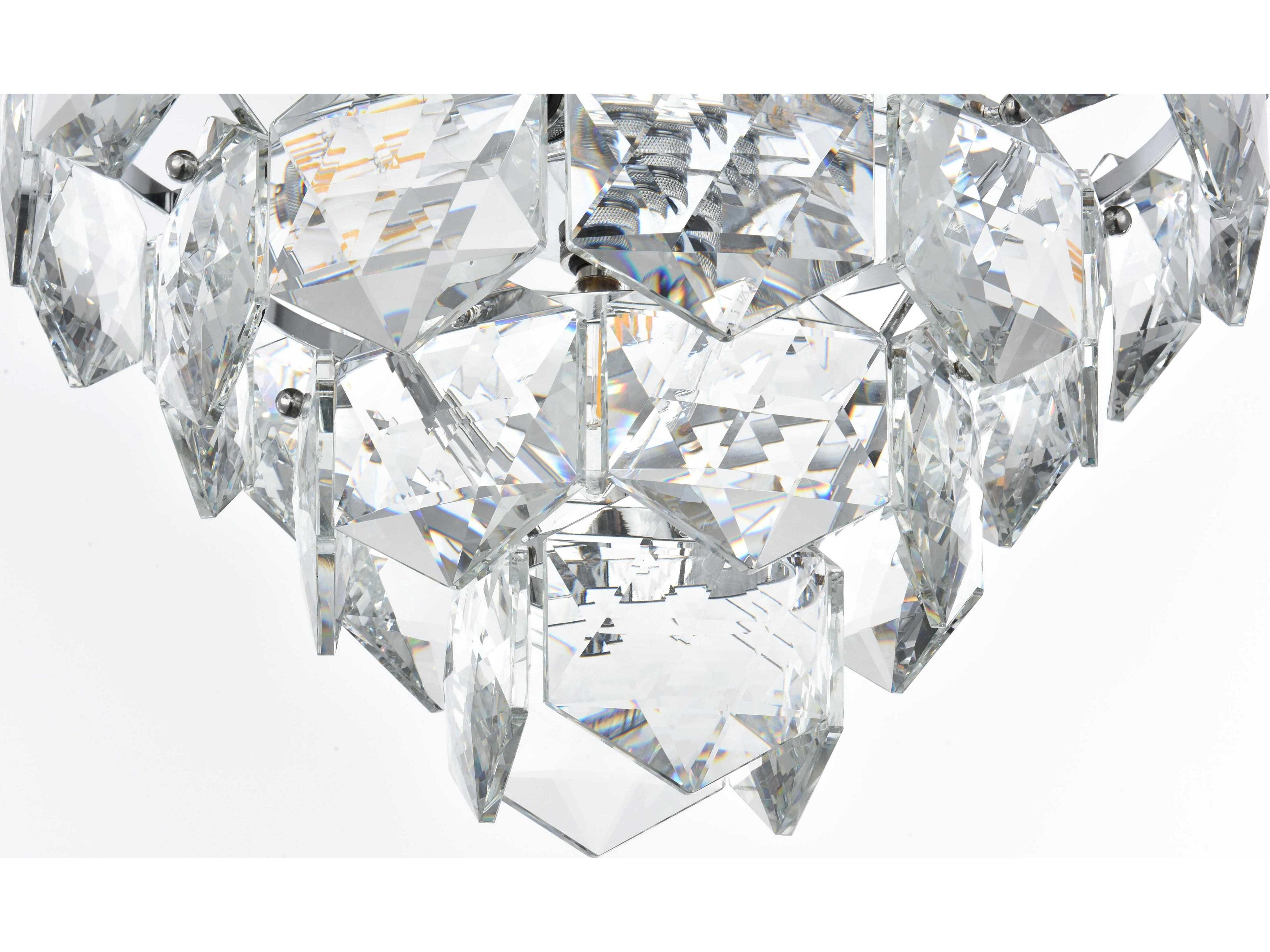 Elegant Lighting Adaline 6-Light Chrome Tiered Chandelier