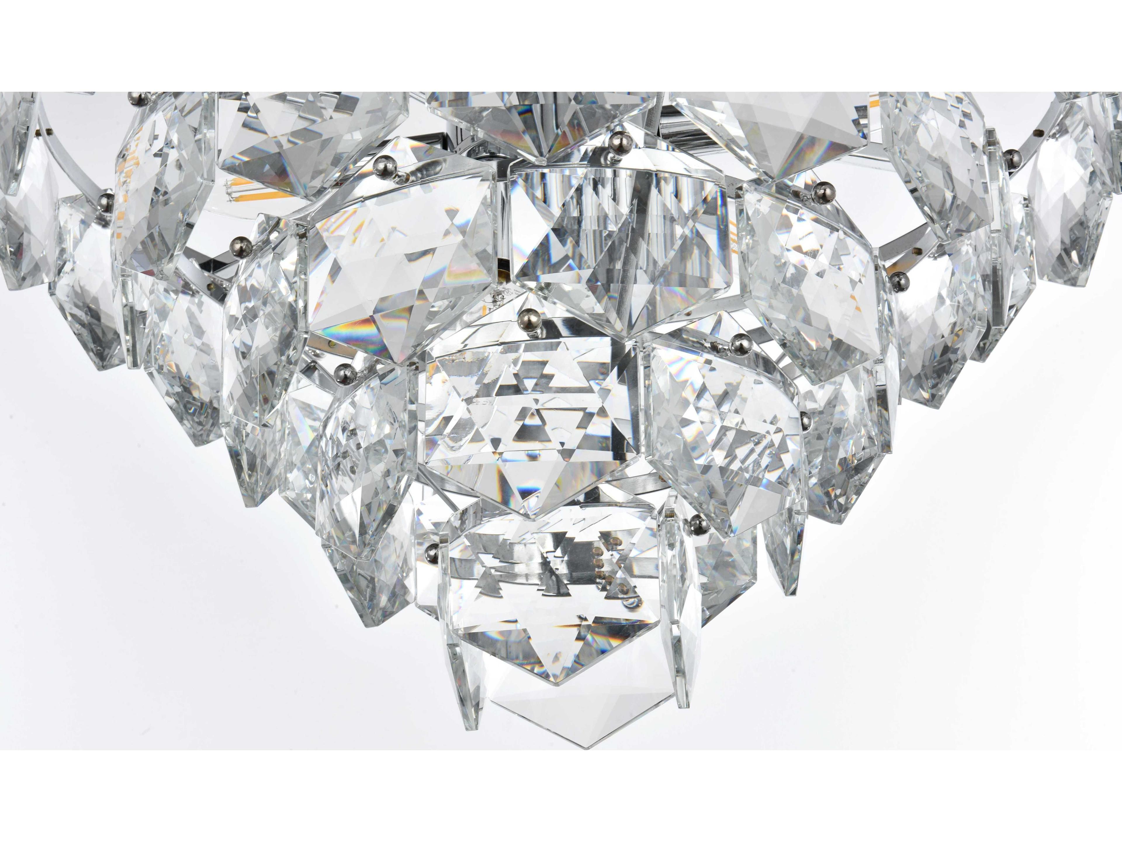 Elegant Lighting Adaline 8-Light Chrome Tiered Chandelier