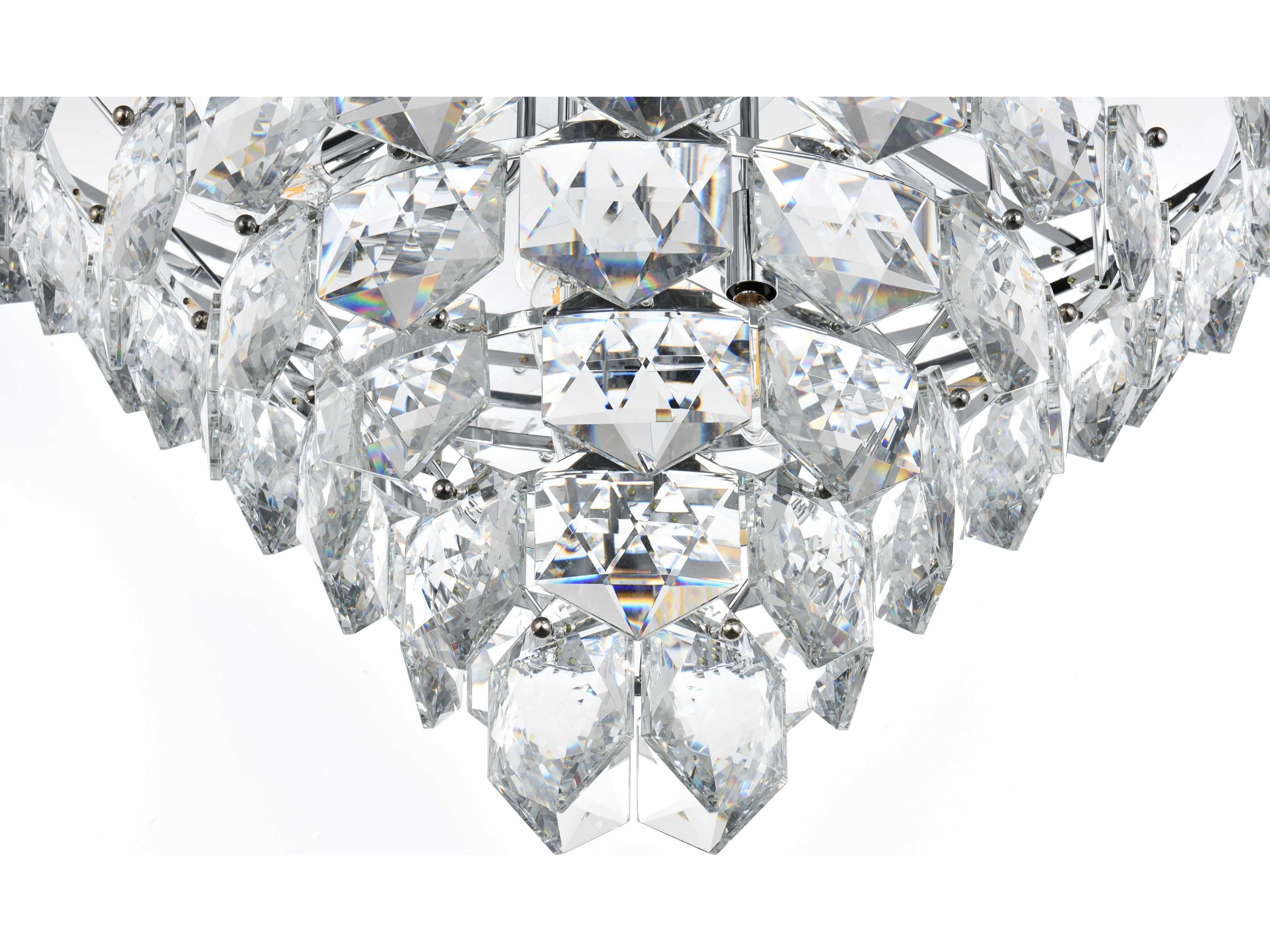 Elegant Lighting Adaline 15-Light Chrome Tiered Chandelier