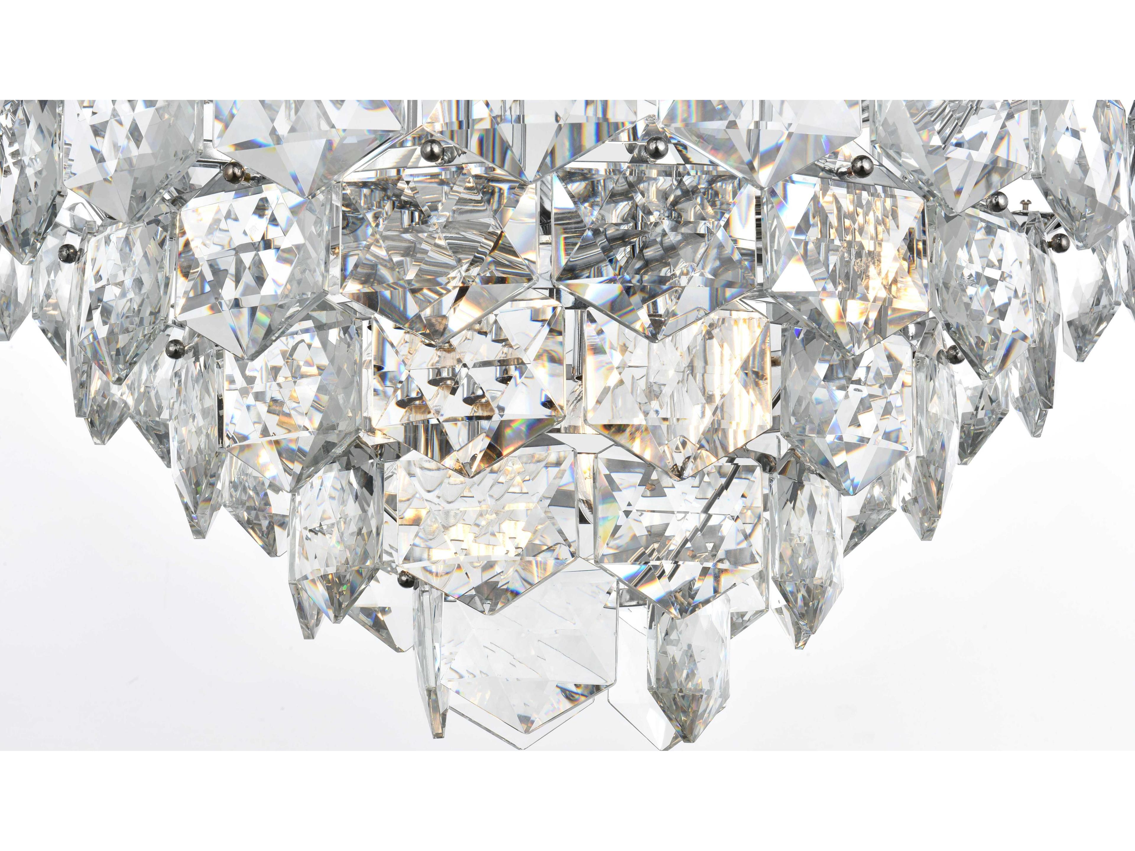 Elegant Lighting Adaline 15-Light Chrome Tiered Chandelier