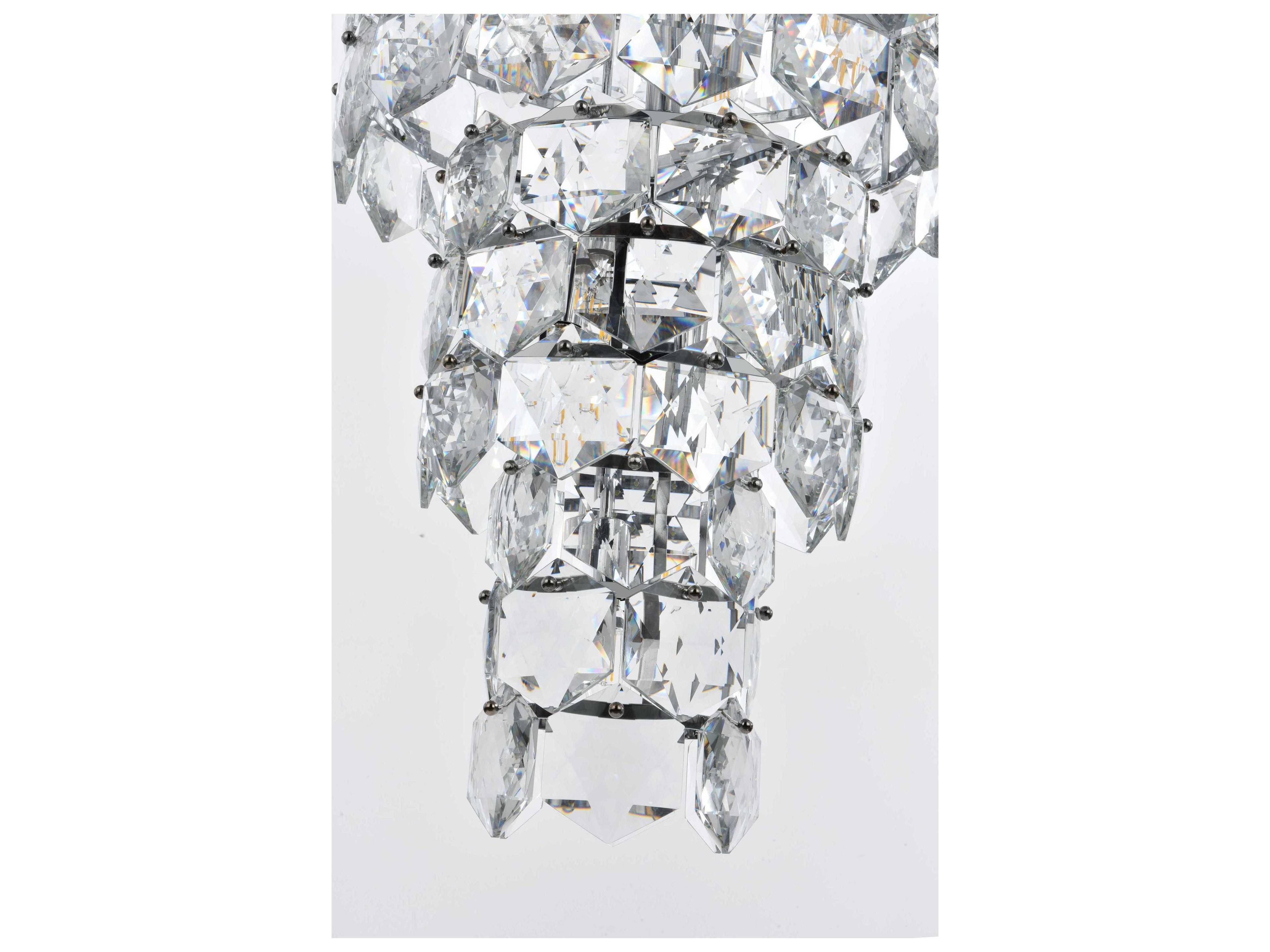 Elegant Lighting Adaline 41-Light Chrome Tiered Chandelier