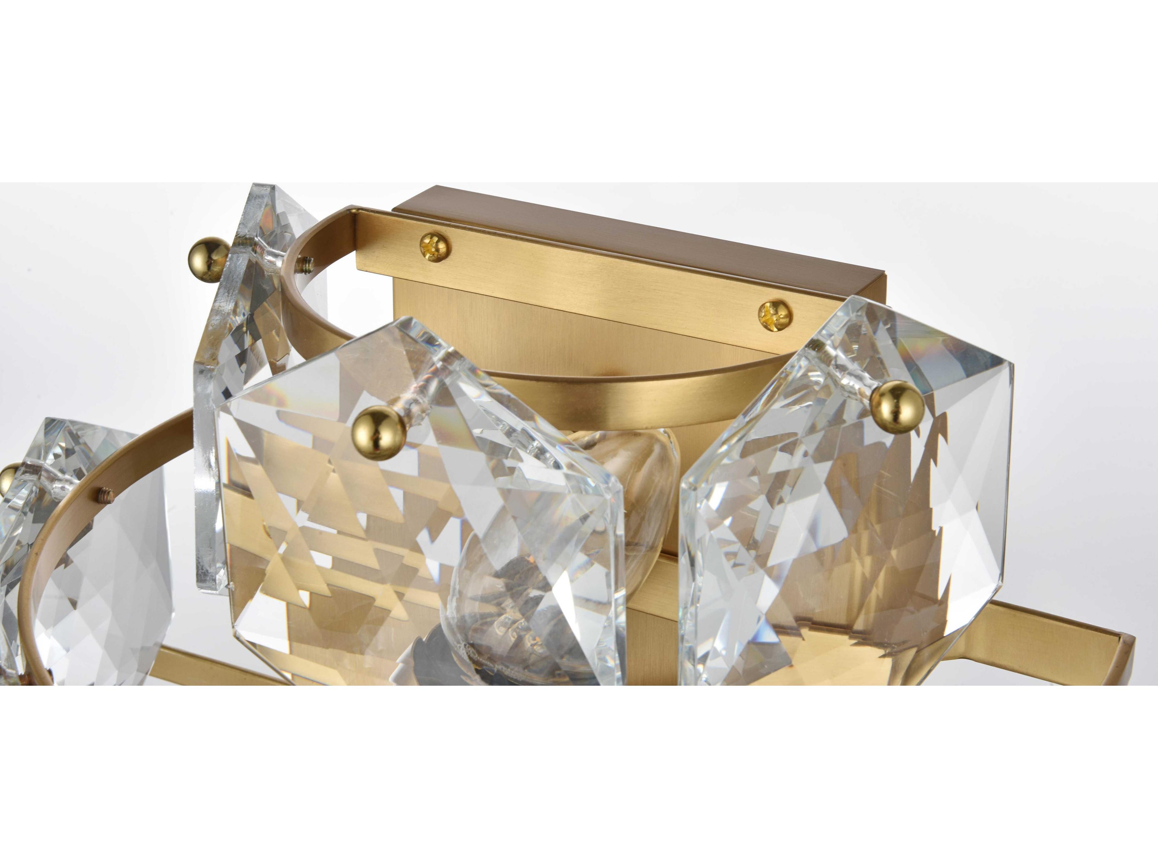 Elegant Lighting Adaline 4-Light Satin Gold Wall Sconce