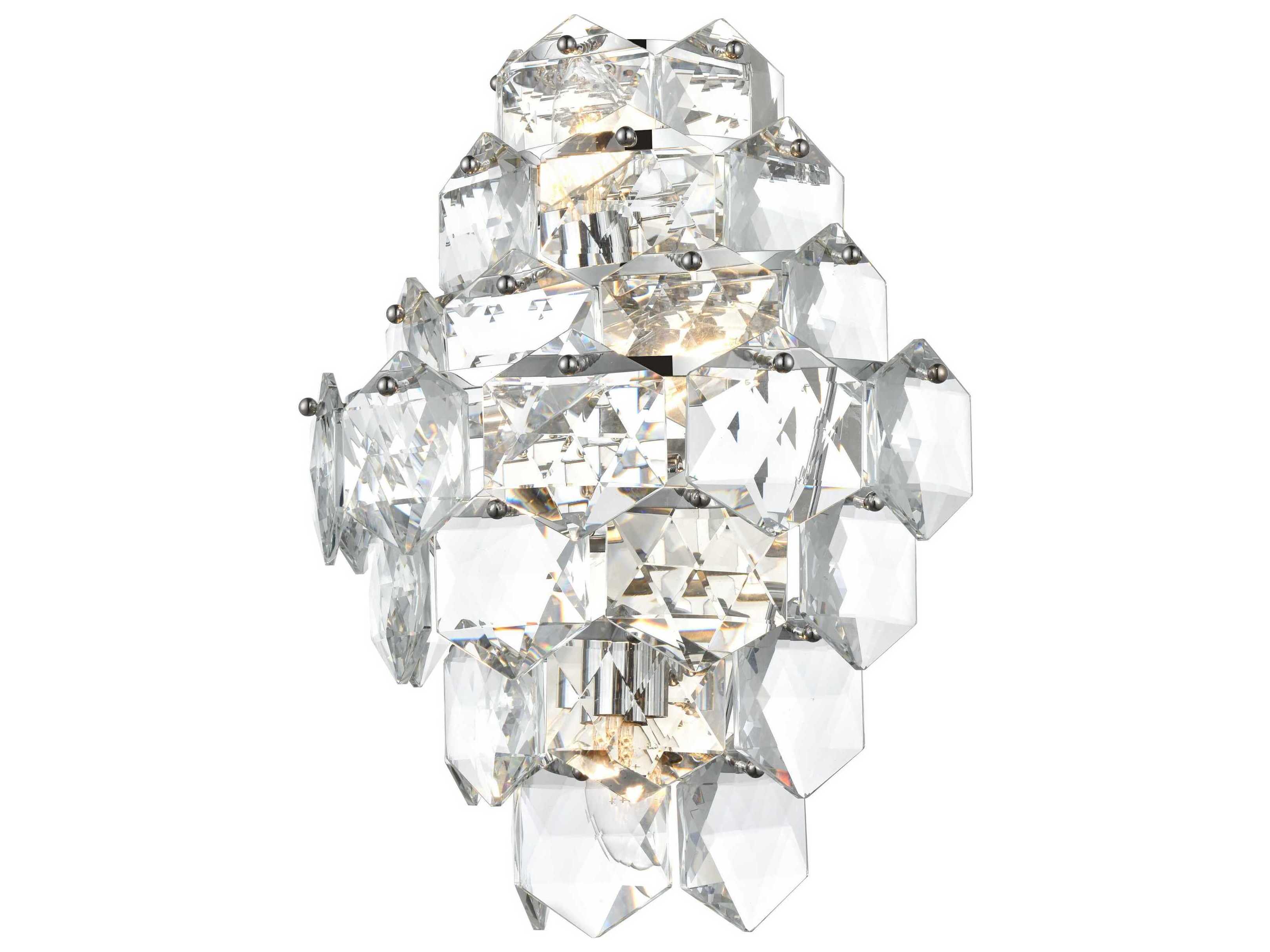 Elegant Lighting Adaline 4-Light Chrome Wall Sconce