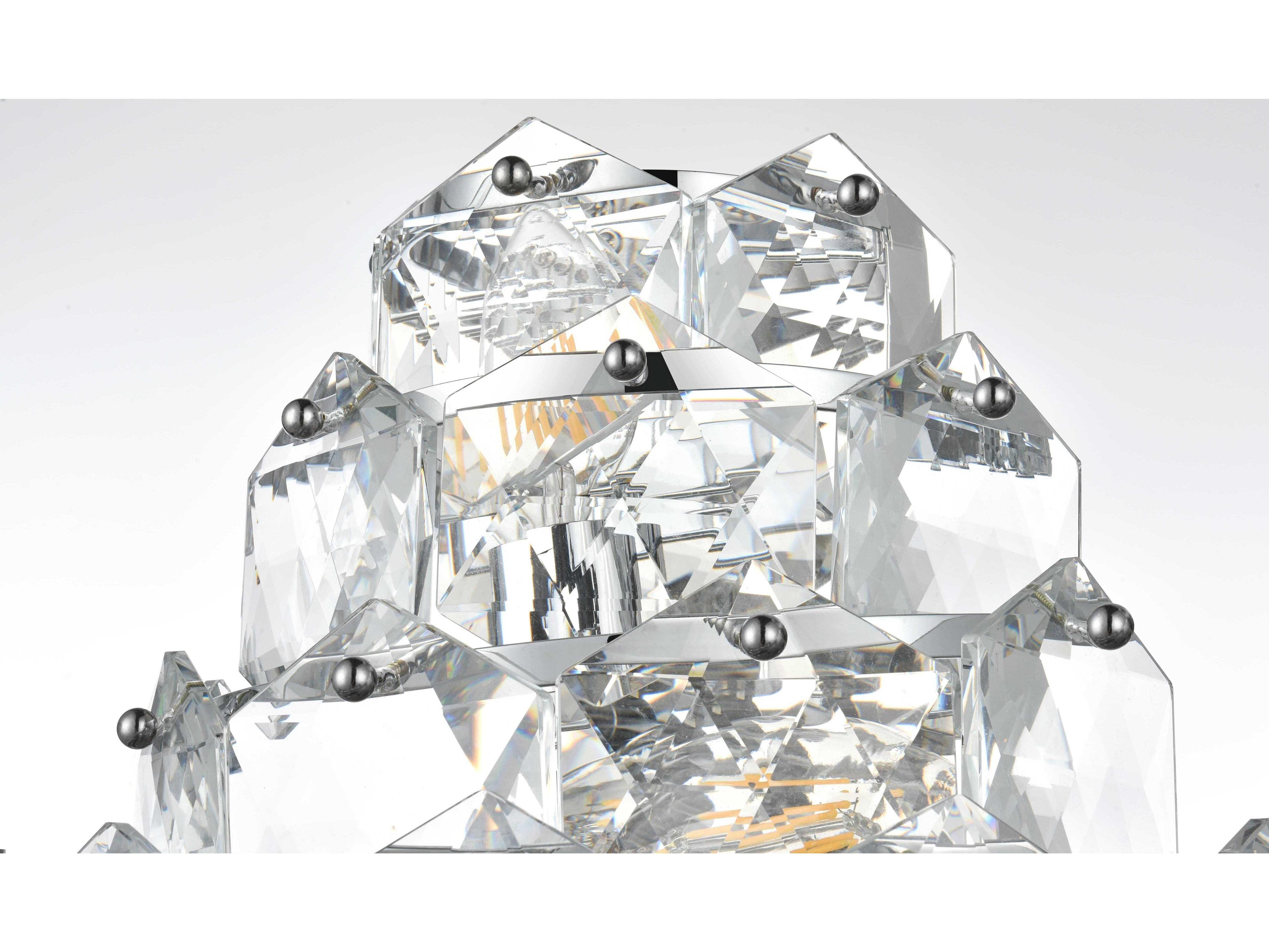 Elegant Lighting Adaline 4-Light Chrome Wall Sconce