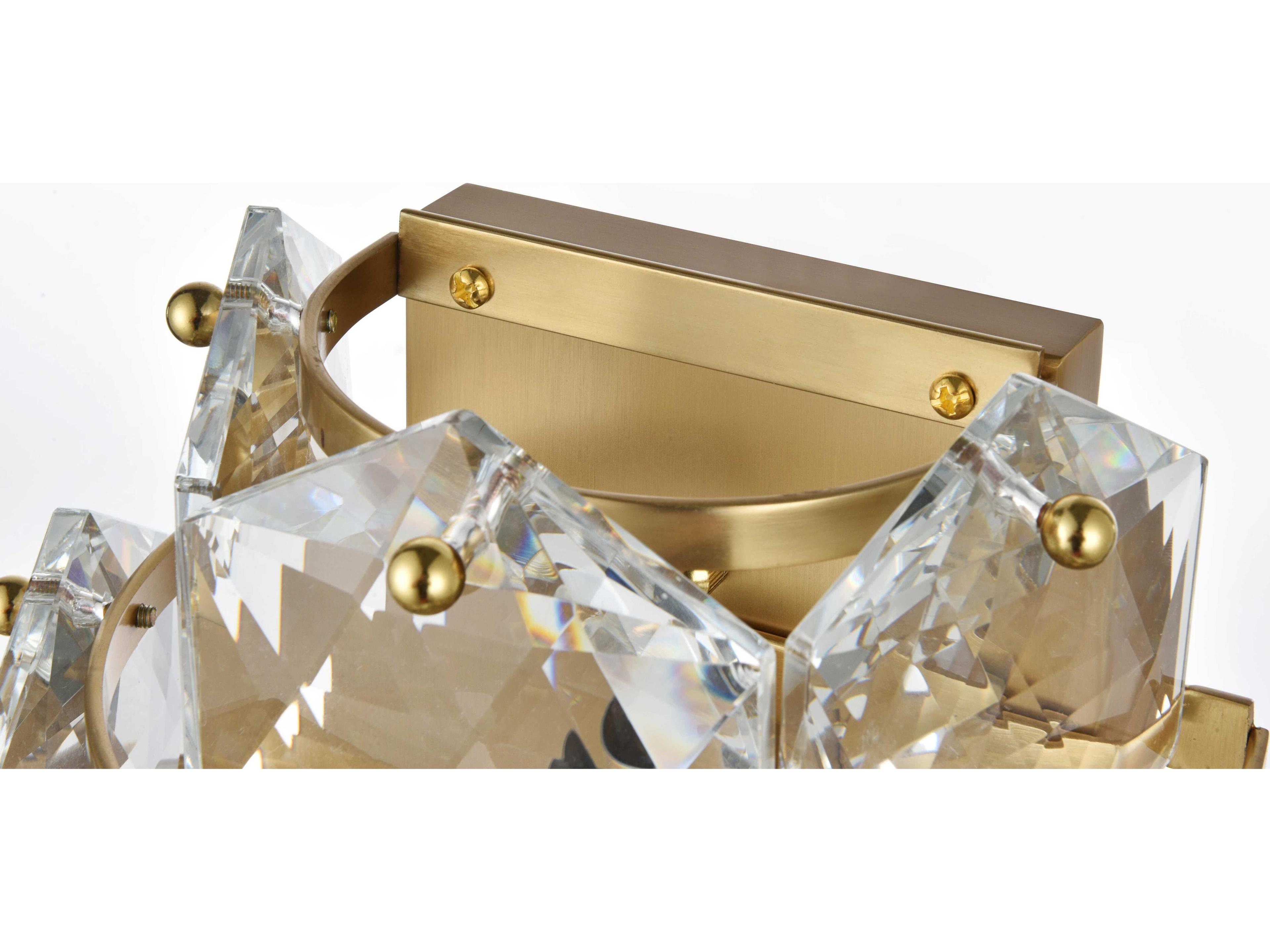 Elegant Lighting Adaline 4-Light Satin Gold Wall Sconce