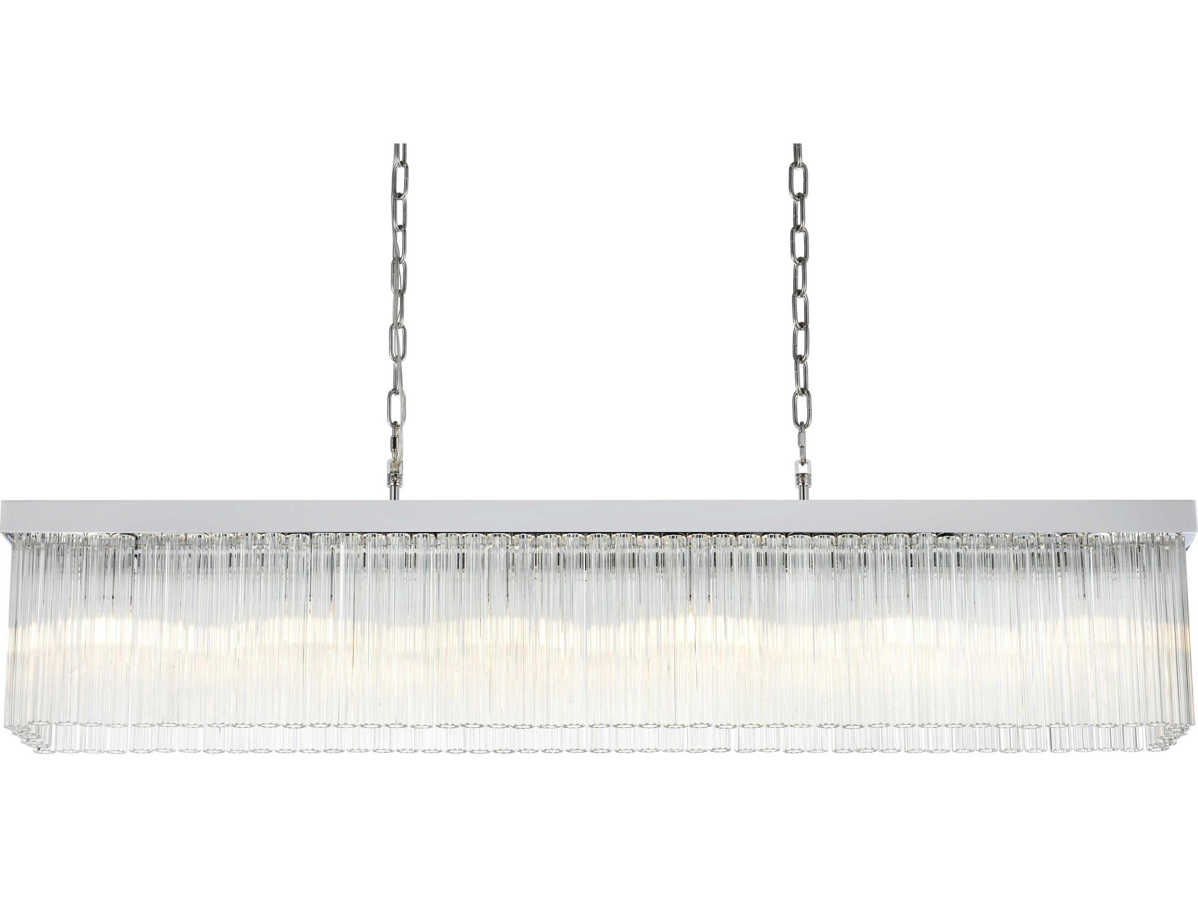 Elegant Lighting Harlow 6-Light Chrome Island Pendant