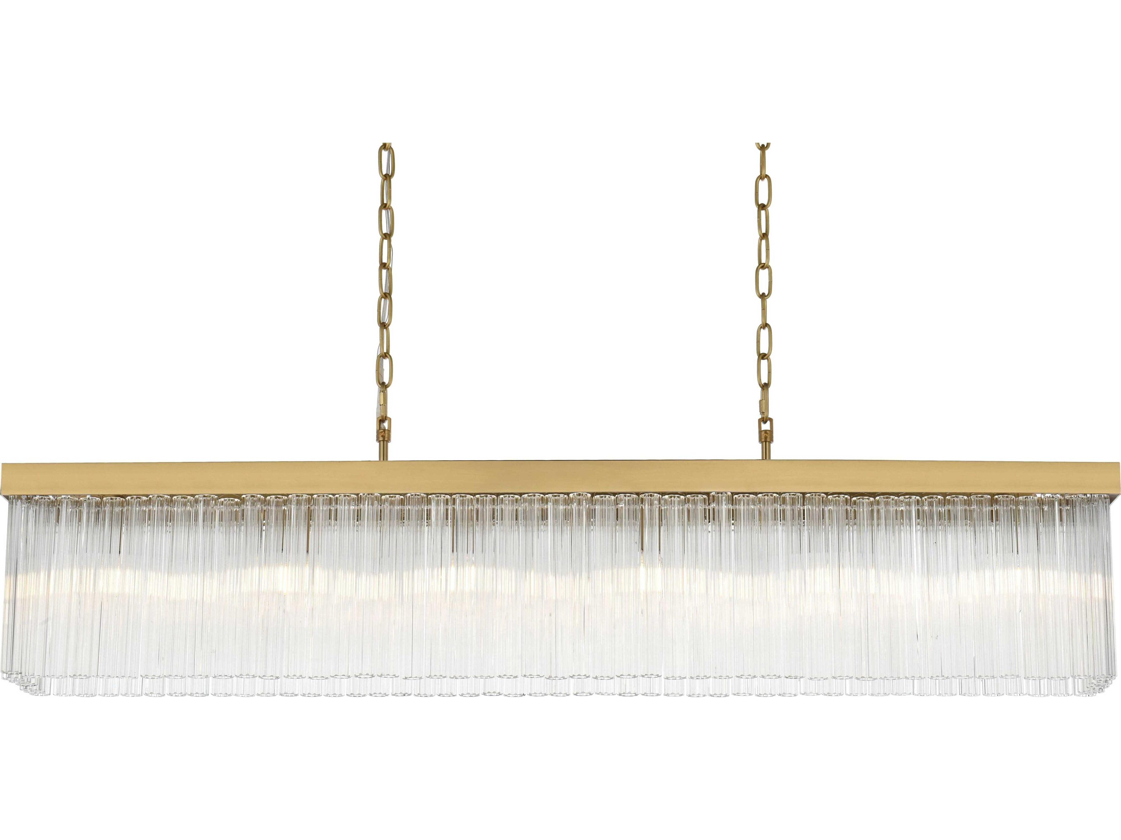 Elegant Lighting Harlow 6-Light Satin Gold Tiered Island Pendant