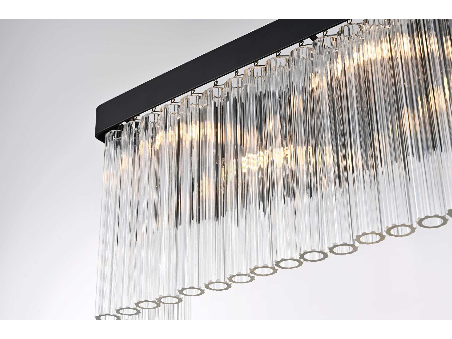 Elegant Lighting Harlow 4-Light Black Wall Sconce