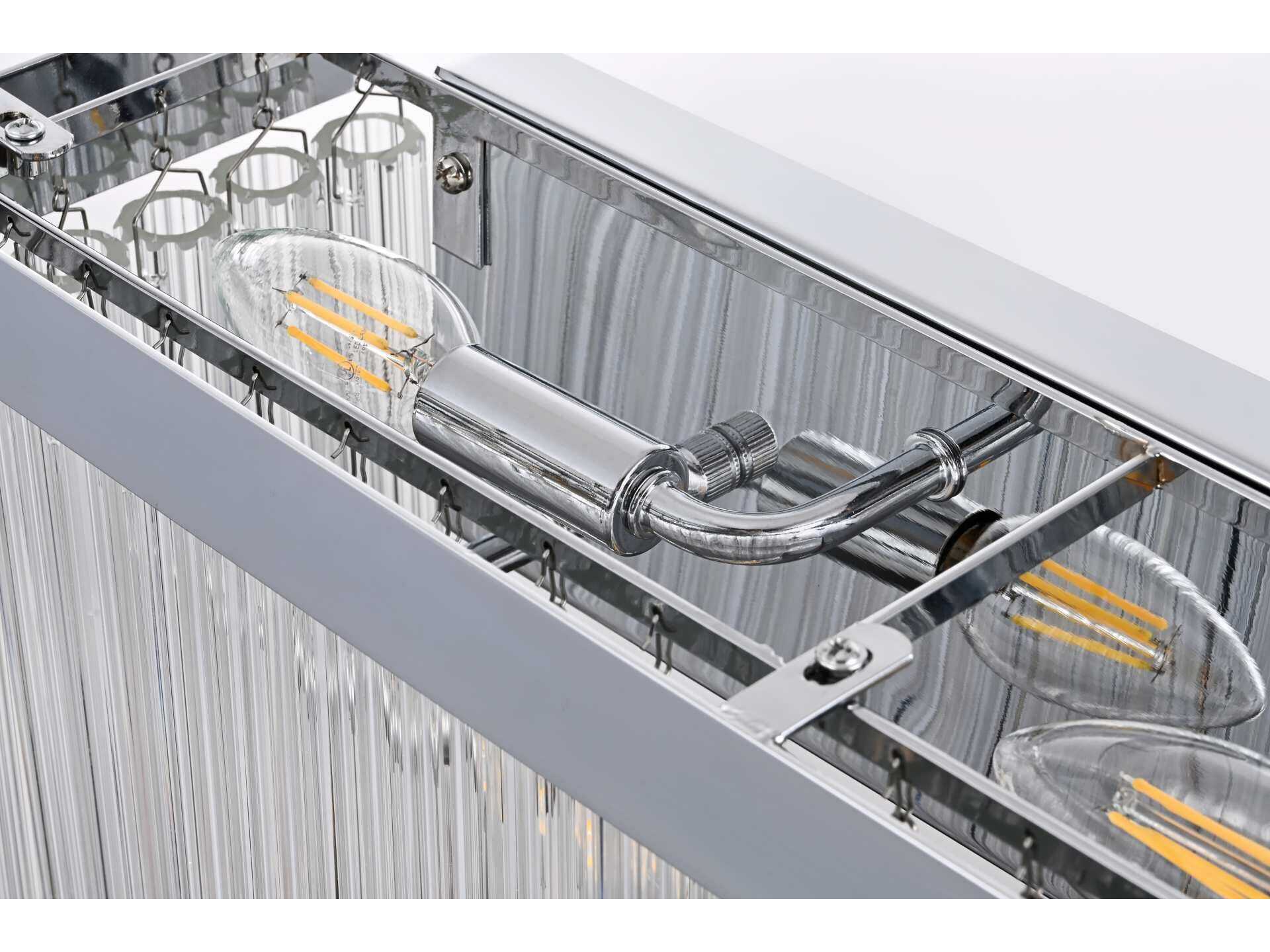 Elegant Lighting Harlow 4-Light Chrome Wall Sconce