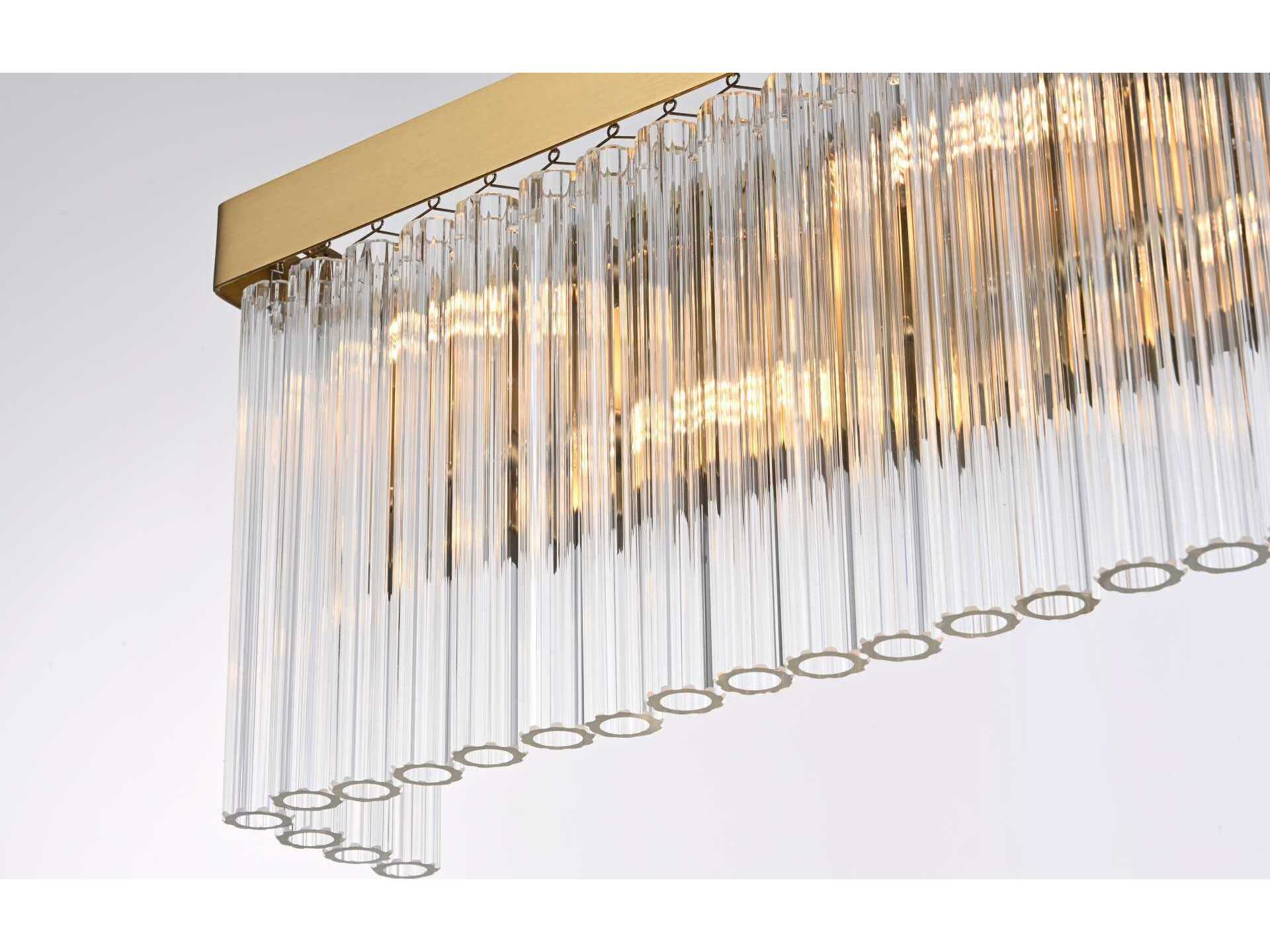 Elegant Lighting Harlow 4-Light Satin Gold Wall Sconce
