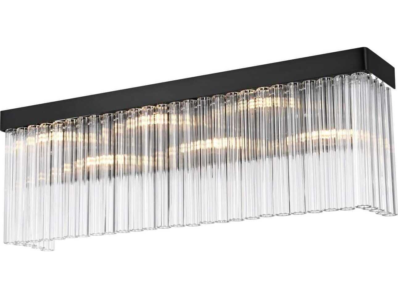 Elegant Lighting Harlow 6-Light Black Wall Sconce