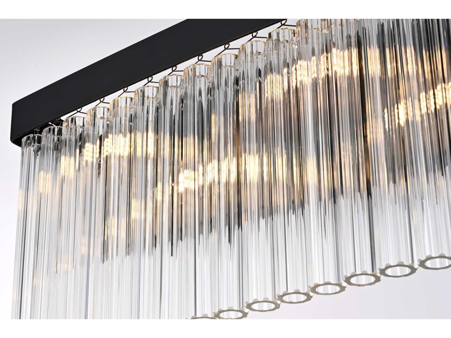 Elegant Lighting Harlow 6-Light Black Wall Sconce