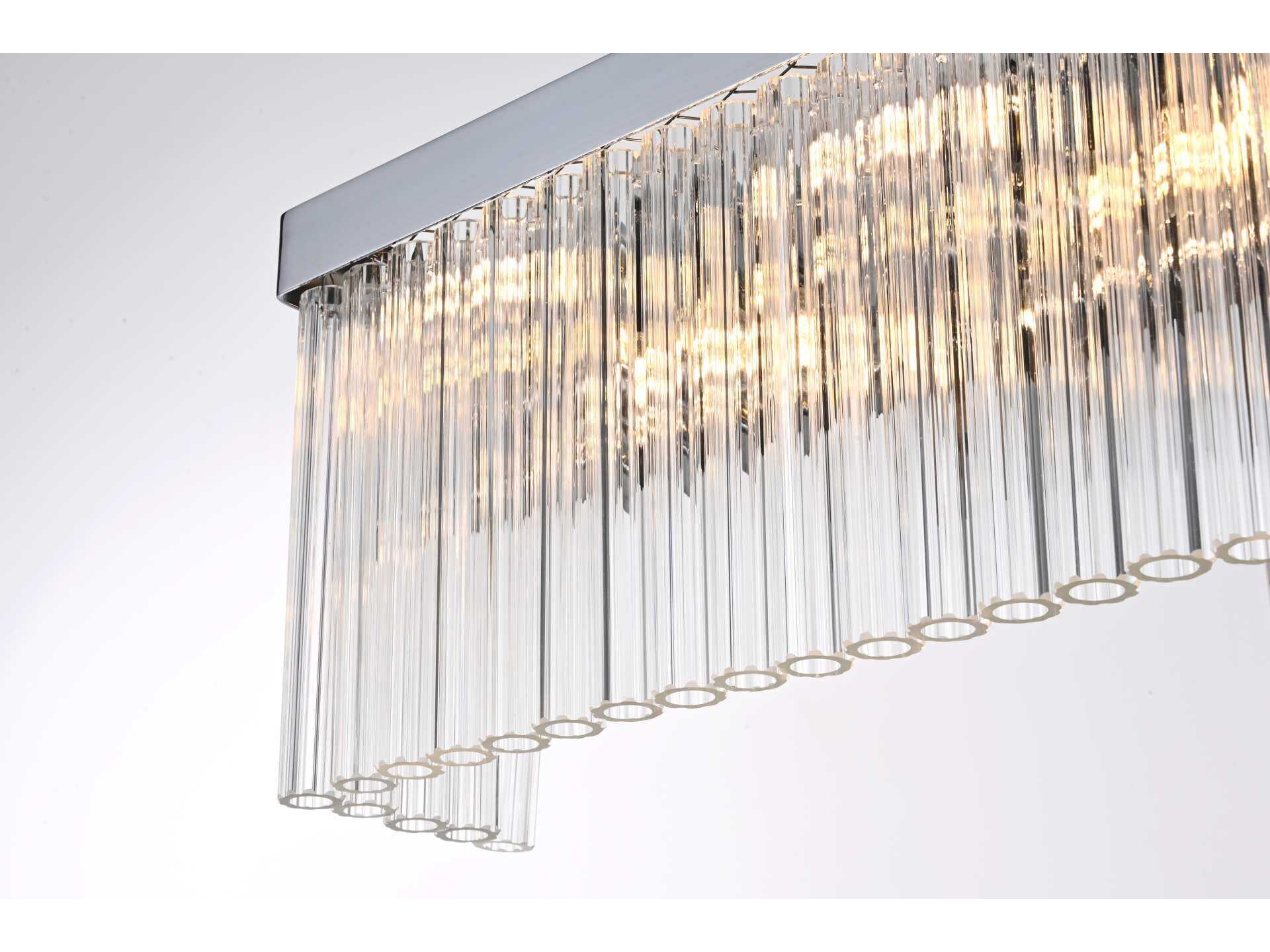 Elegant Lighting Harlow 6-Light Chrome Wall Sconce